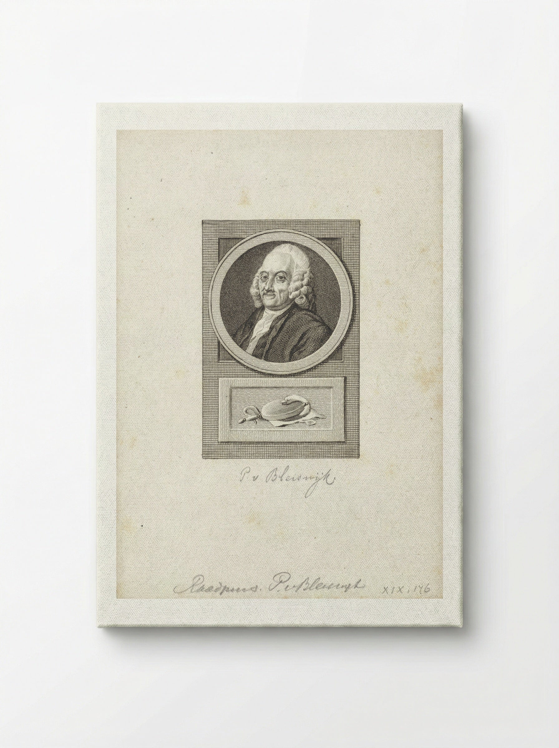 Portret van Pieter van Bleiswijk - Reinier Vinkeles - Canvas