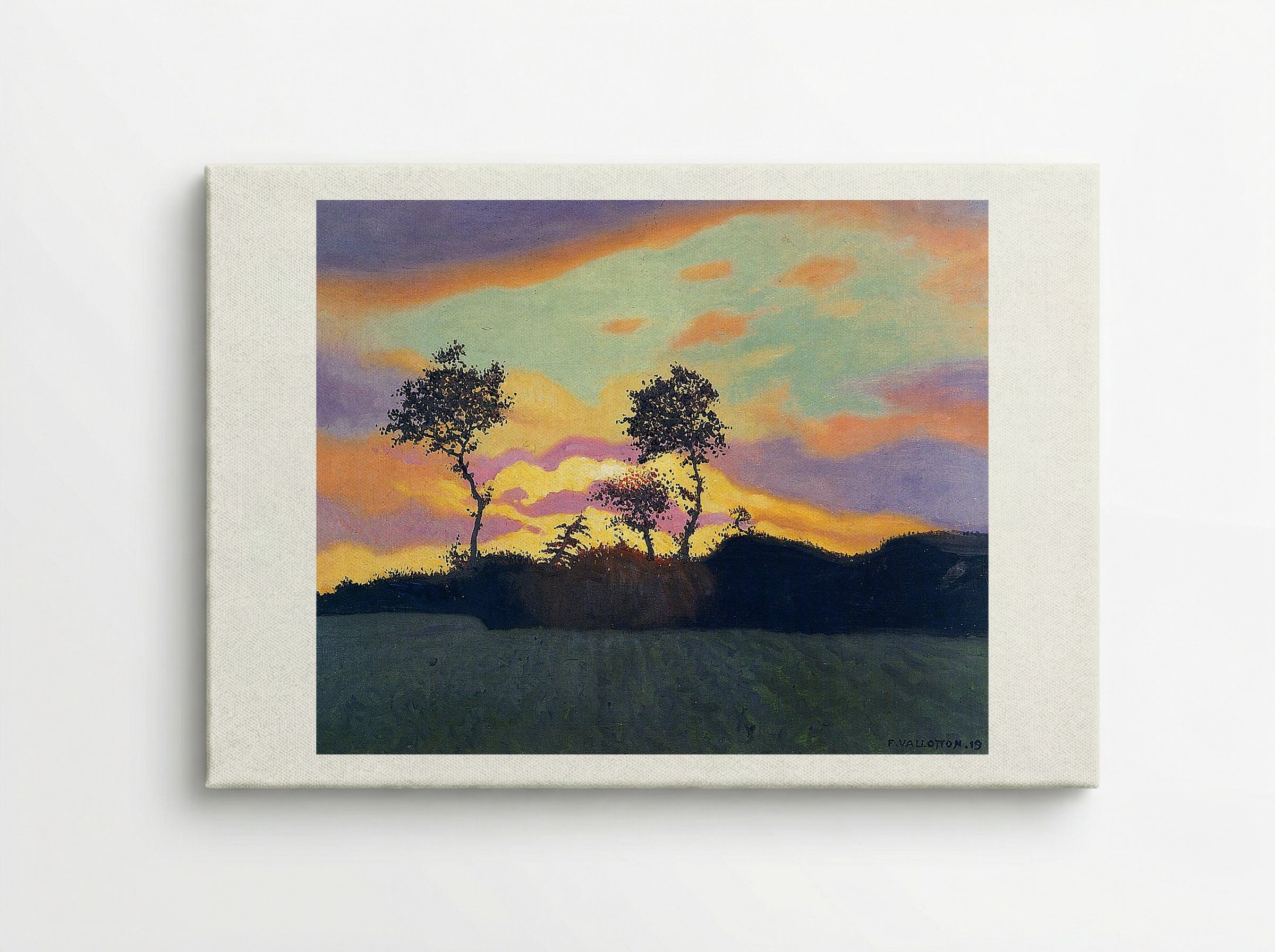 Landscape at Sunset - Félix Vallotton - Canvas