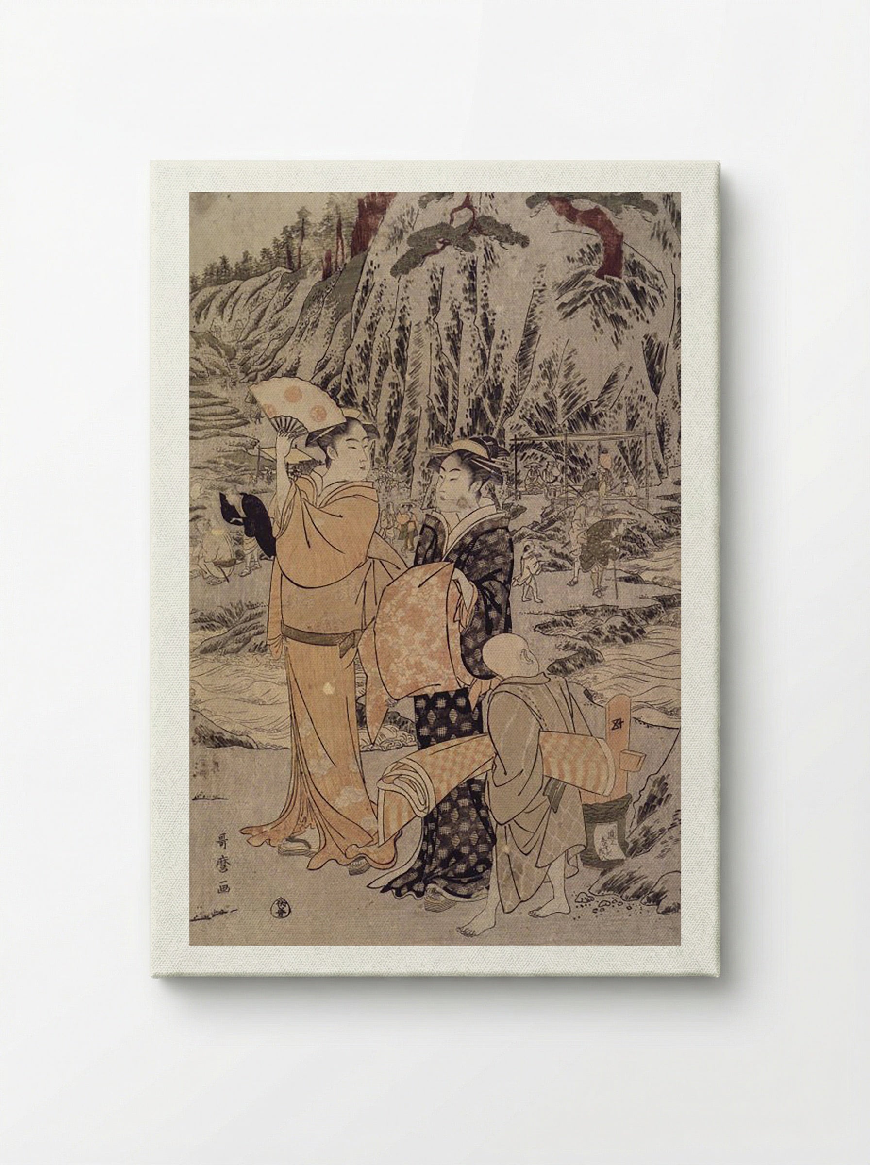 Along the Shore of Yènoshim - Utagawa Toyokuni - Canvas