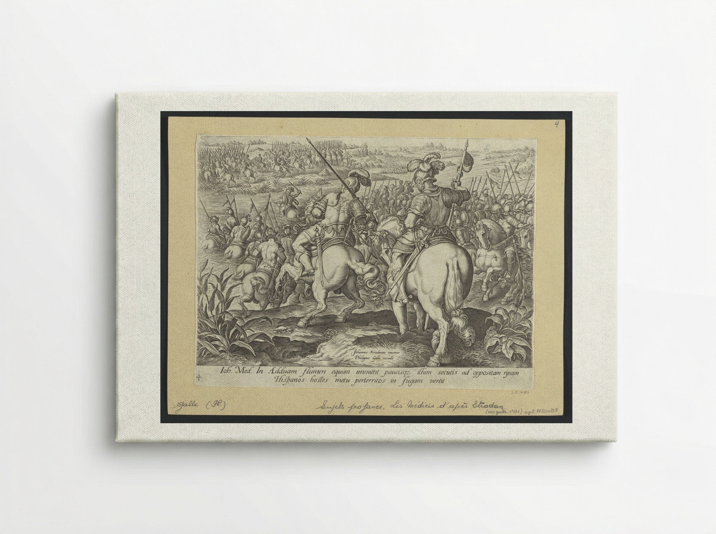 The Dissipation of the Spanish Enemy - Philips Galle - Canvas