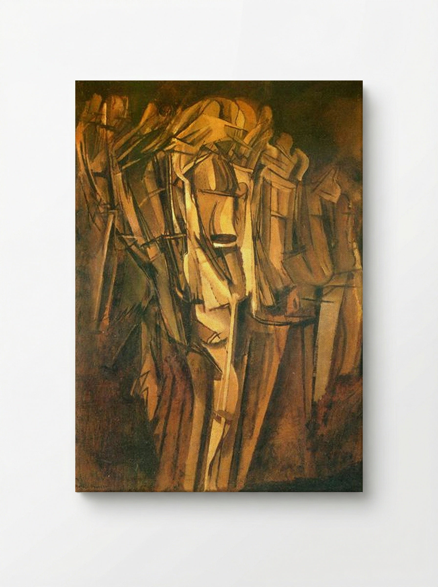 Sad Young Man in a Train - Marcel Duchamp - Canvas