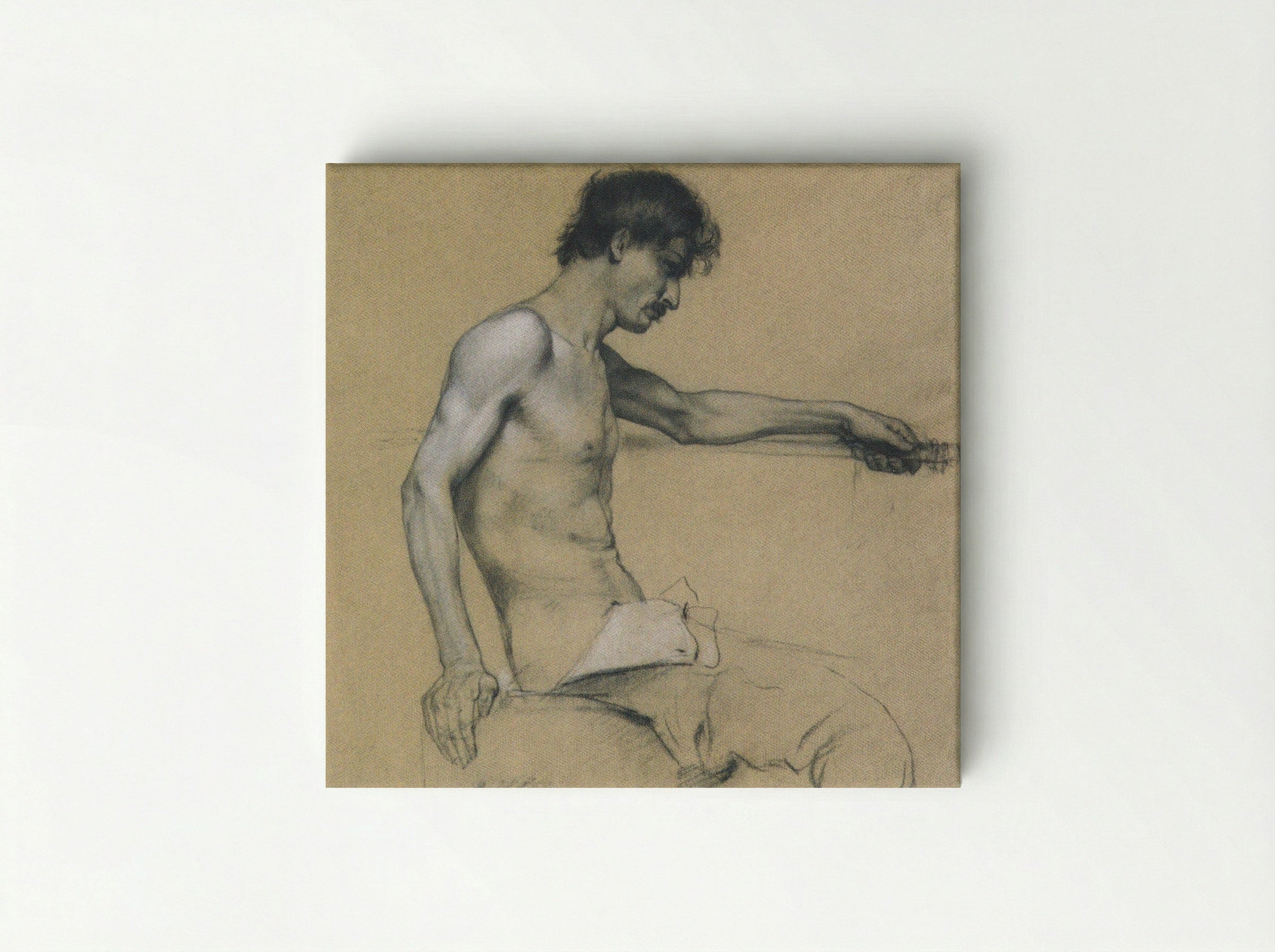 Male Nude Study - Koloman Moser - Canvas