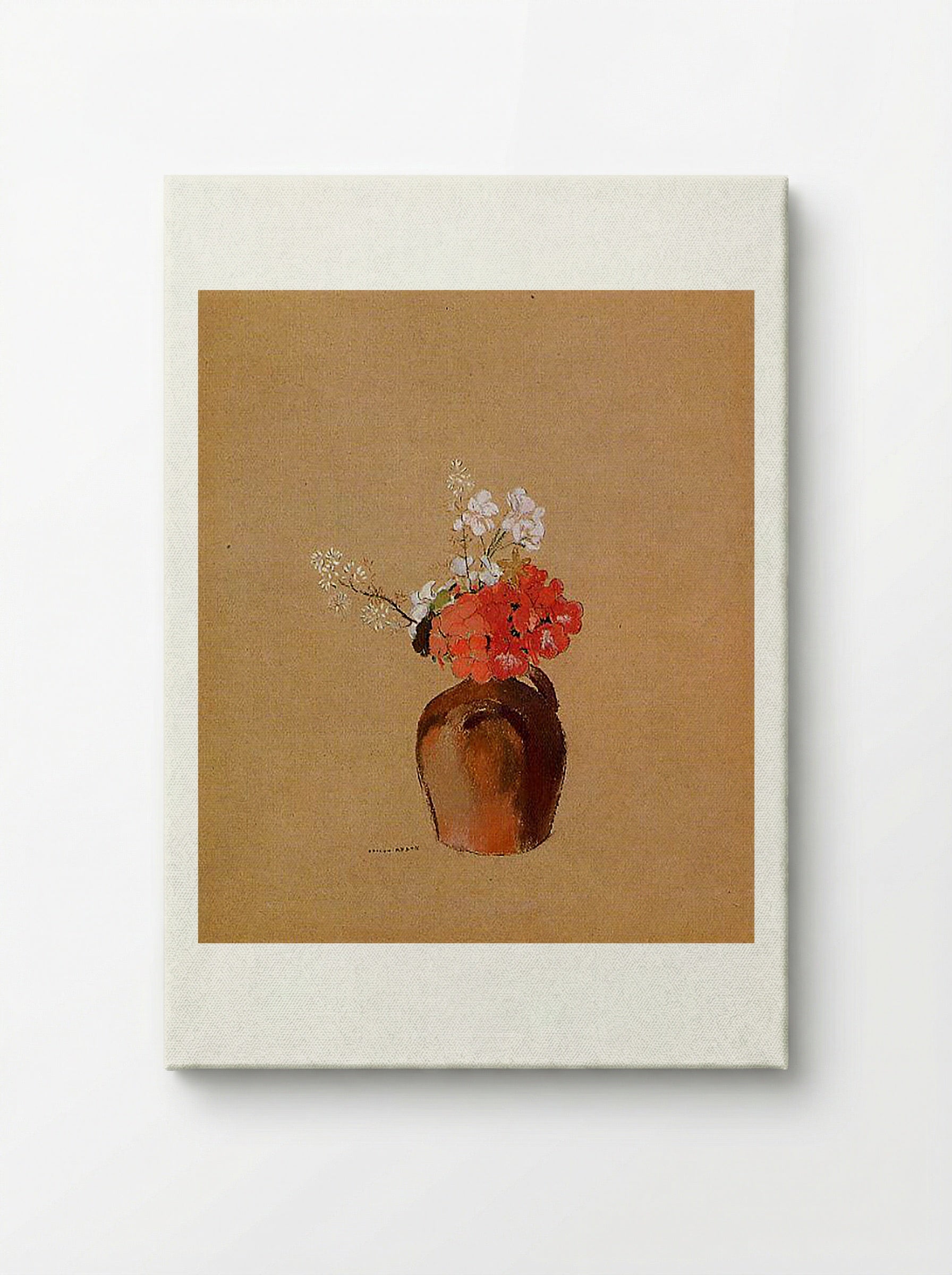 Flowers in a Pot - Odilon Redon - Canvas
