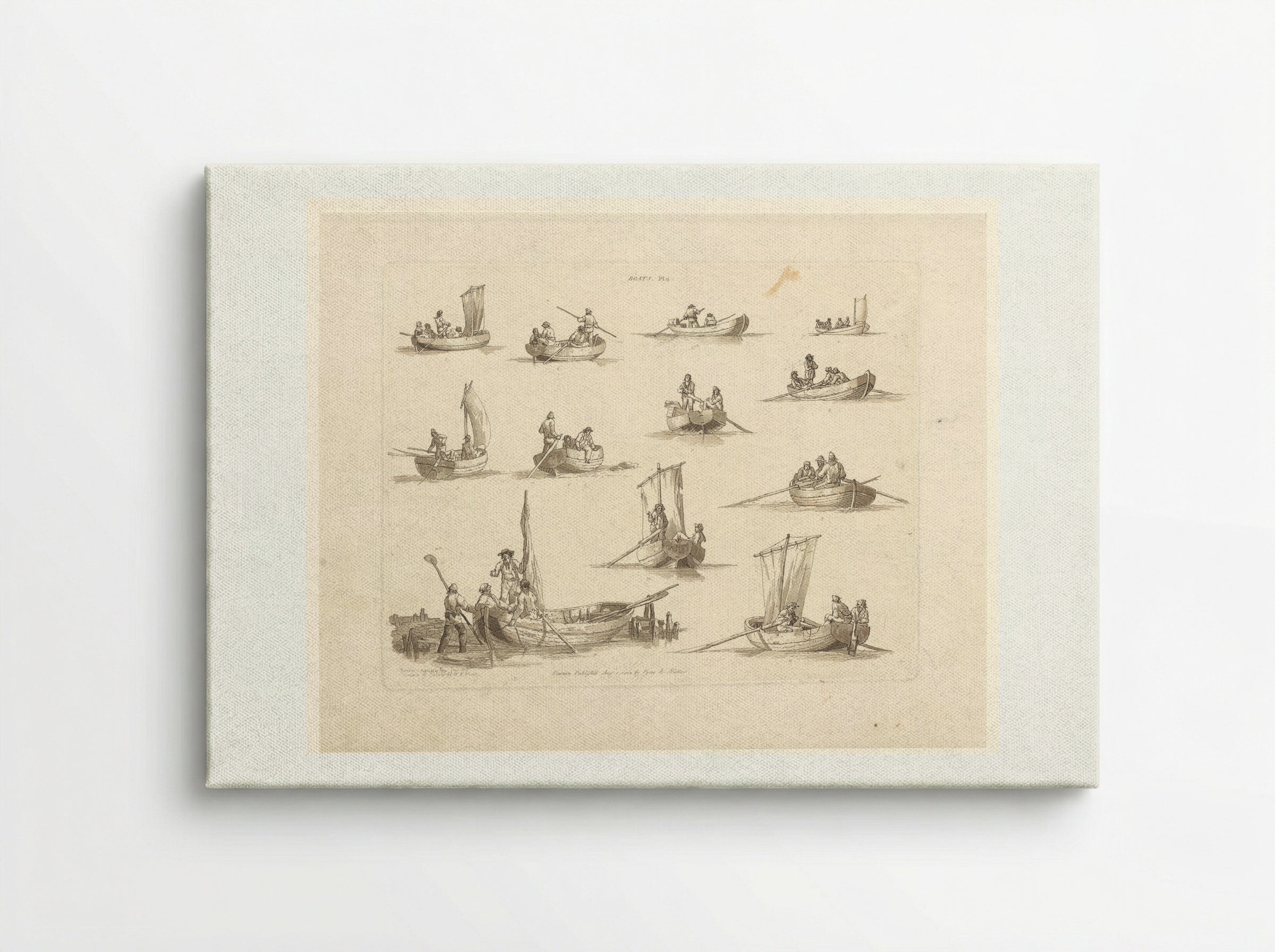 Boats, Plate 4 - John Hill - Canvas