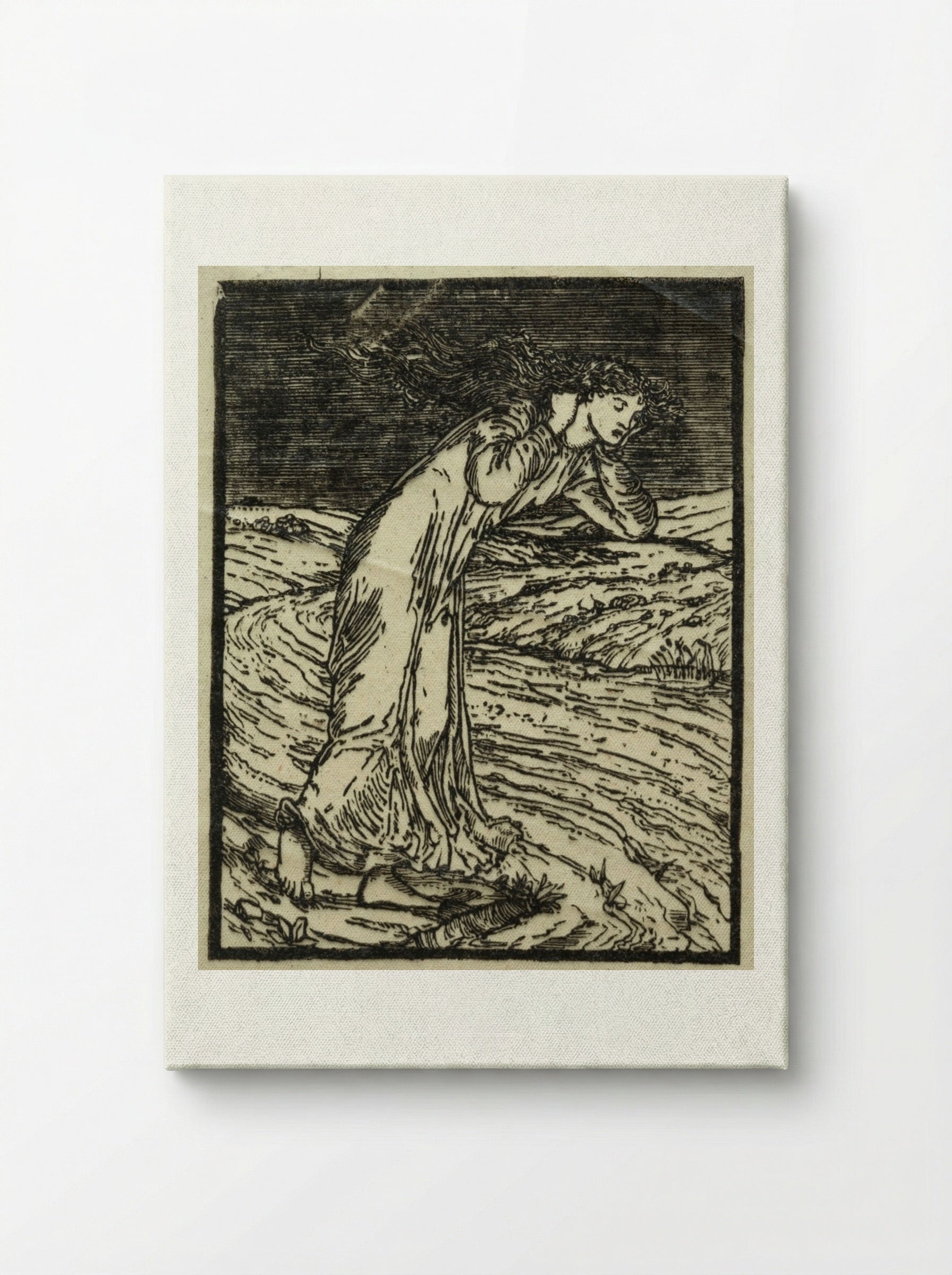 Psyche Throwing Herself into the River - William Morris - Canvas