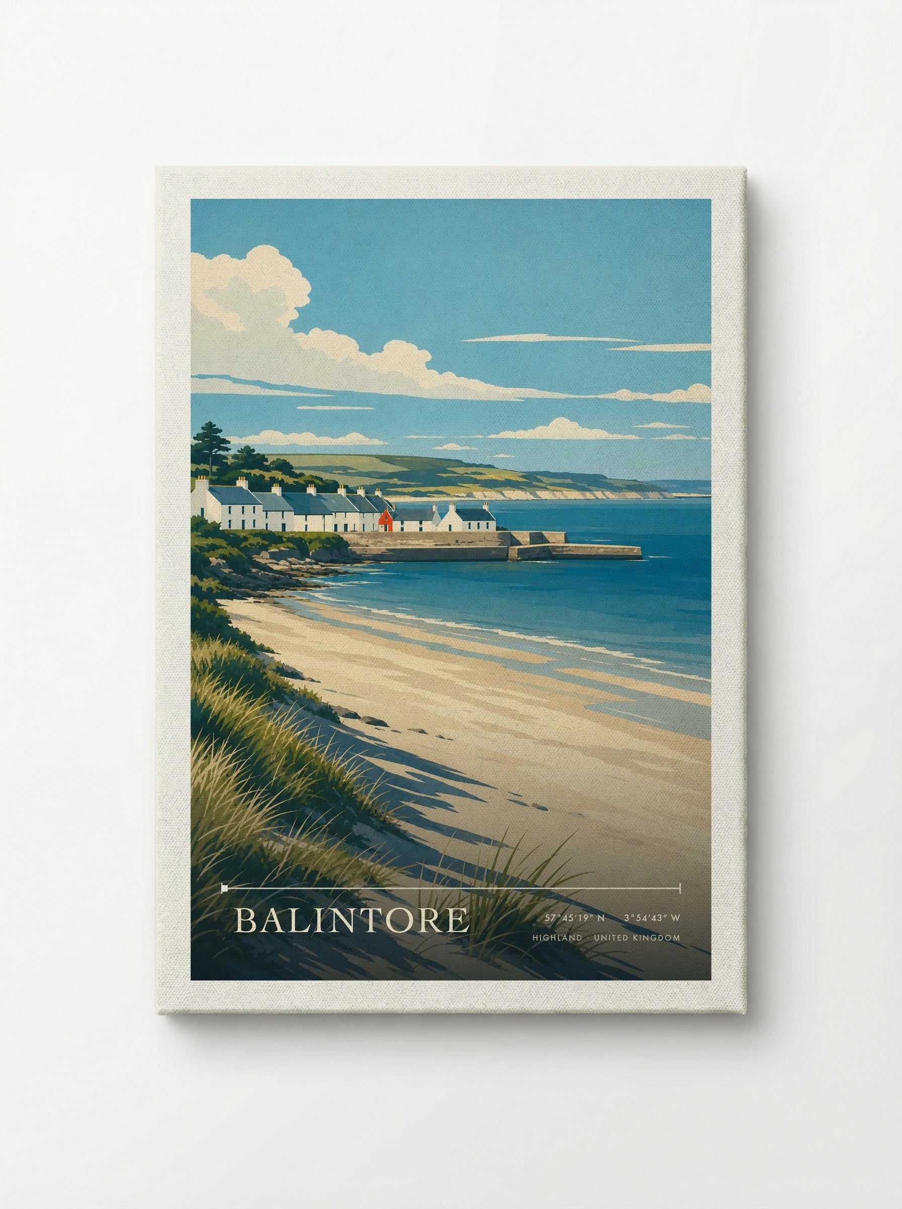 Balintore Highland United Kingdom Travel Poster - Canvas