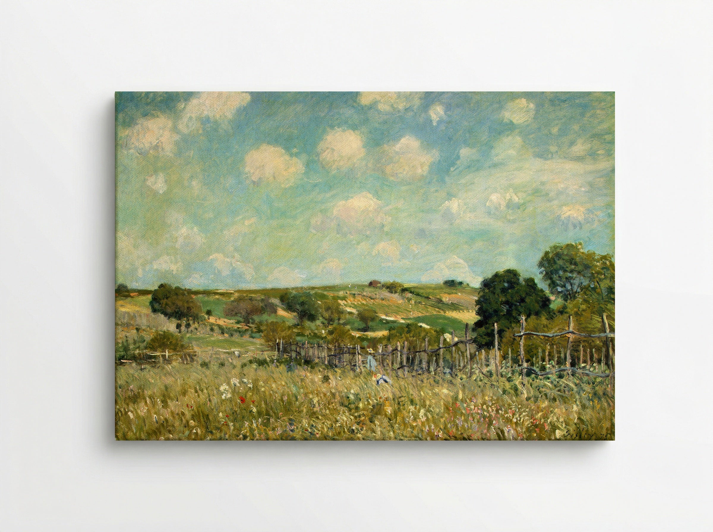 Meadow with Fence - Armand Guillaumin - Canvas