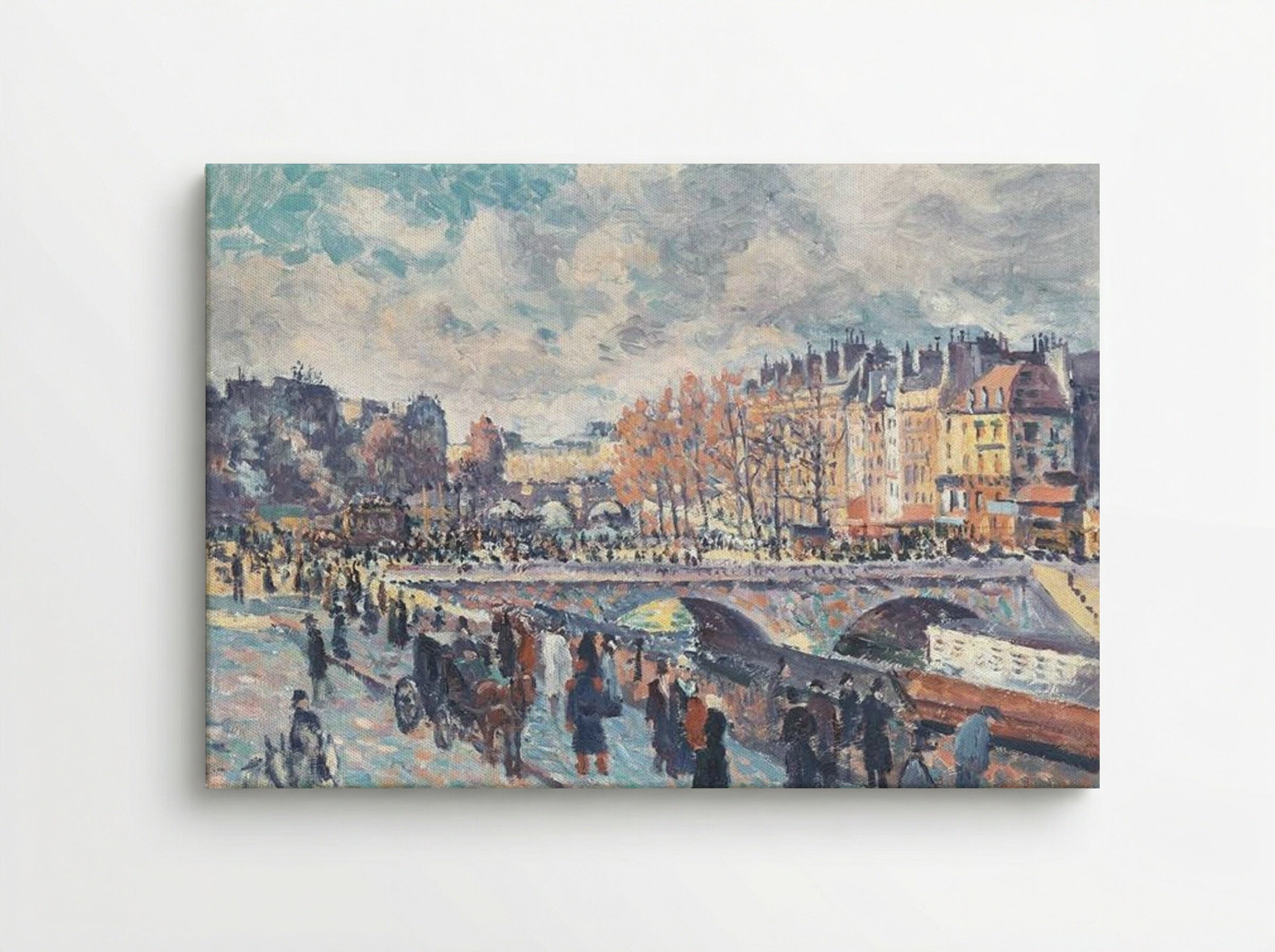 Seinequai in Paris - Maximilien Luce - Canvas