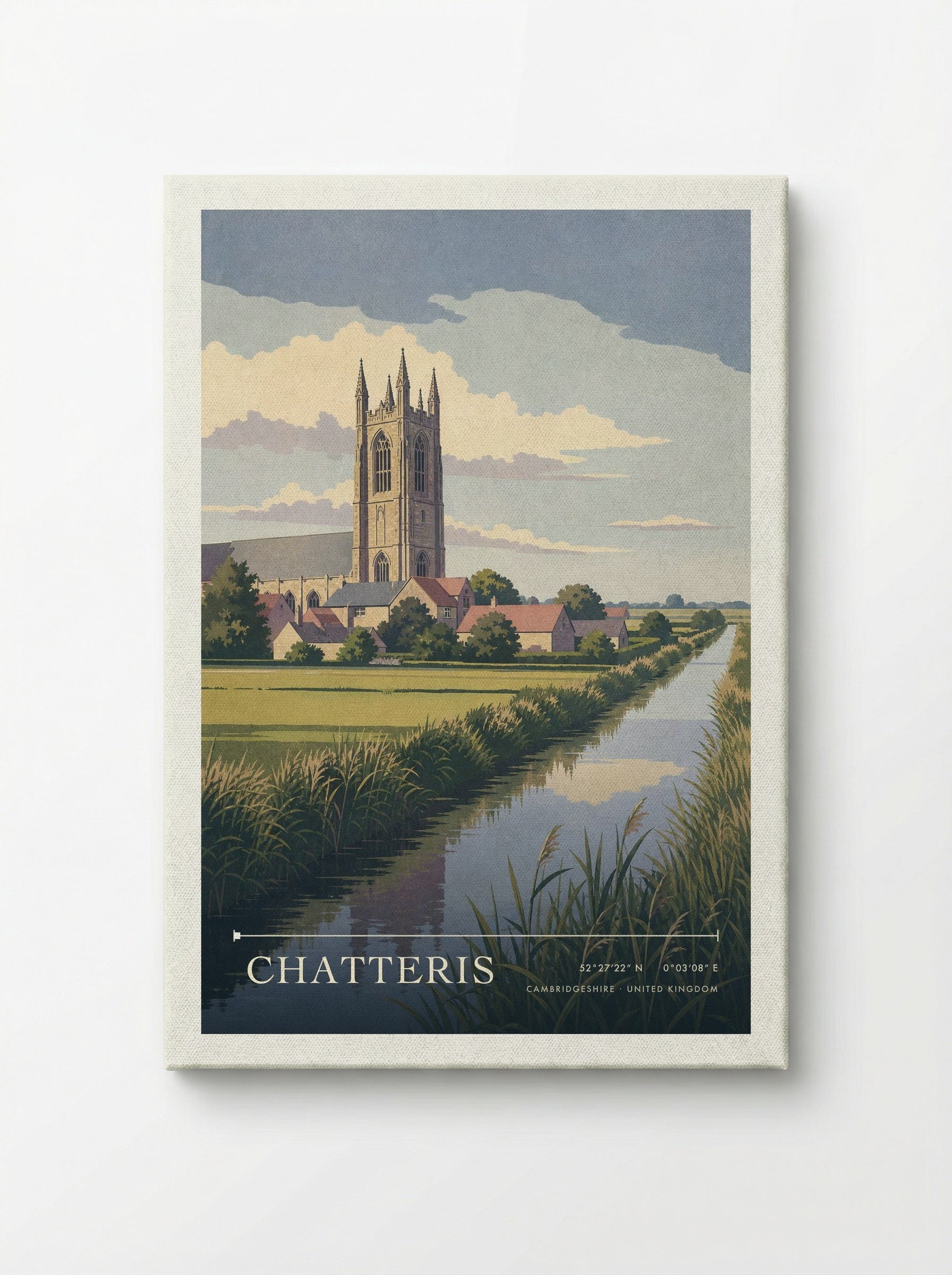 Chatteris Cambridgeshire United Kingdom Travel Poster - Canvas
