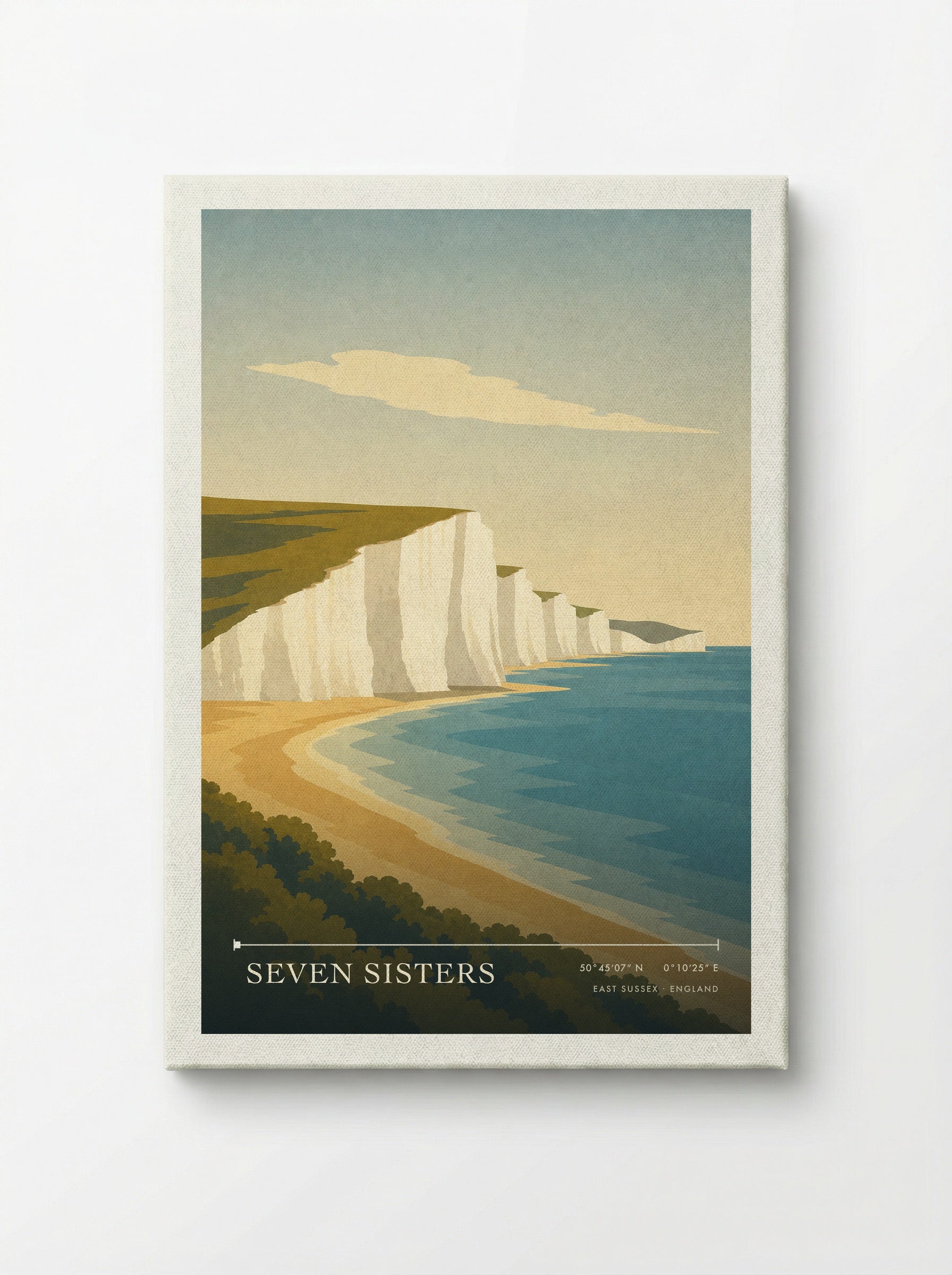 Seven Sisters Travel Poster Artwork - Canvas