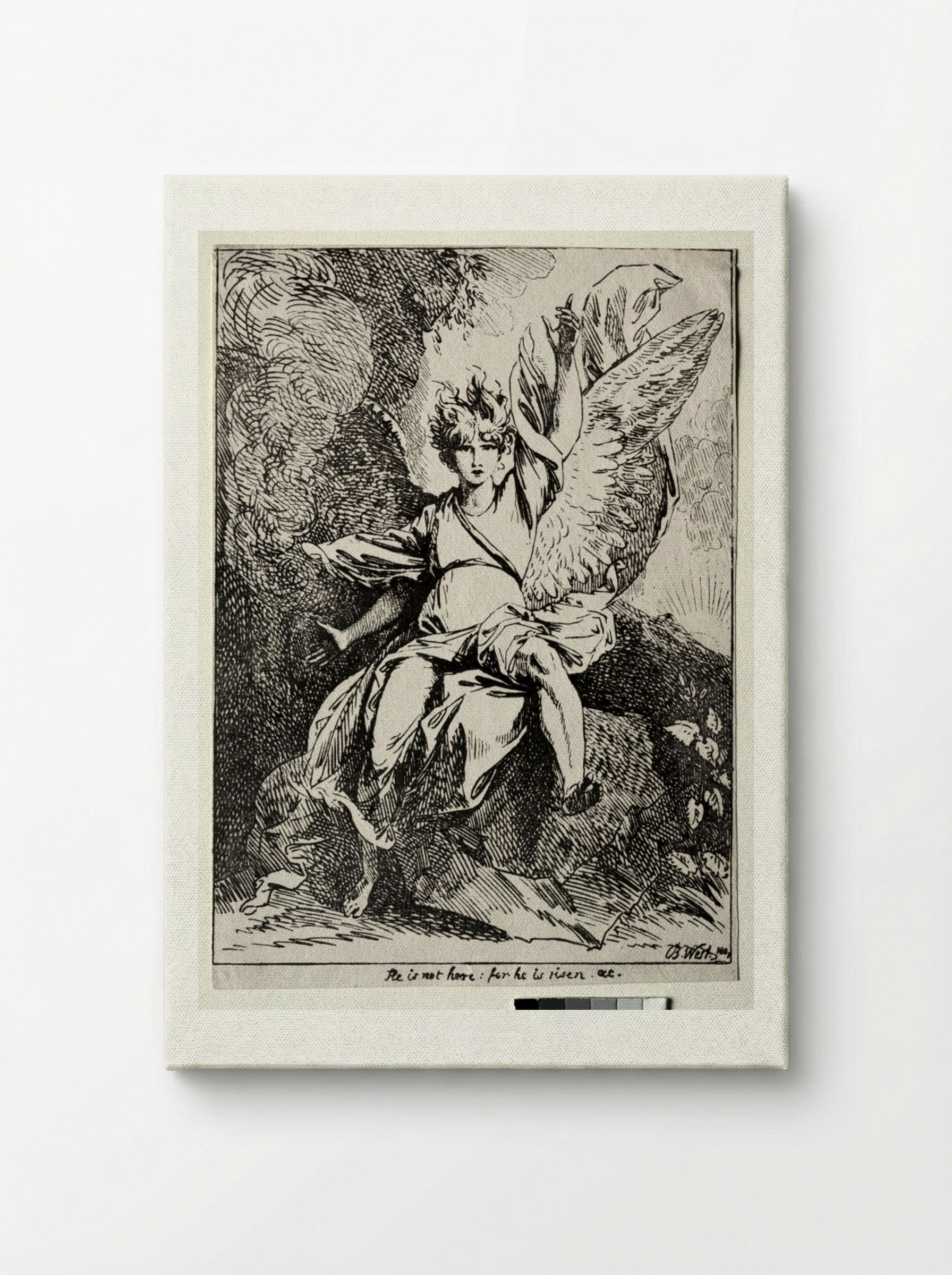 The Angel at the Tomb of Christ - Benjamin West - Canvas