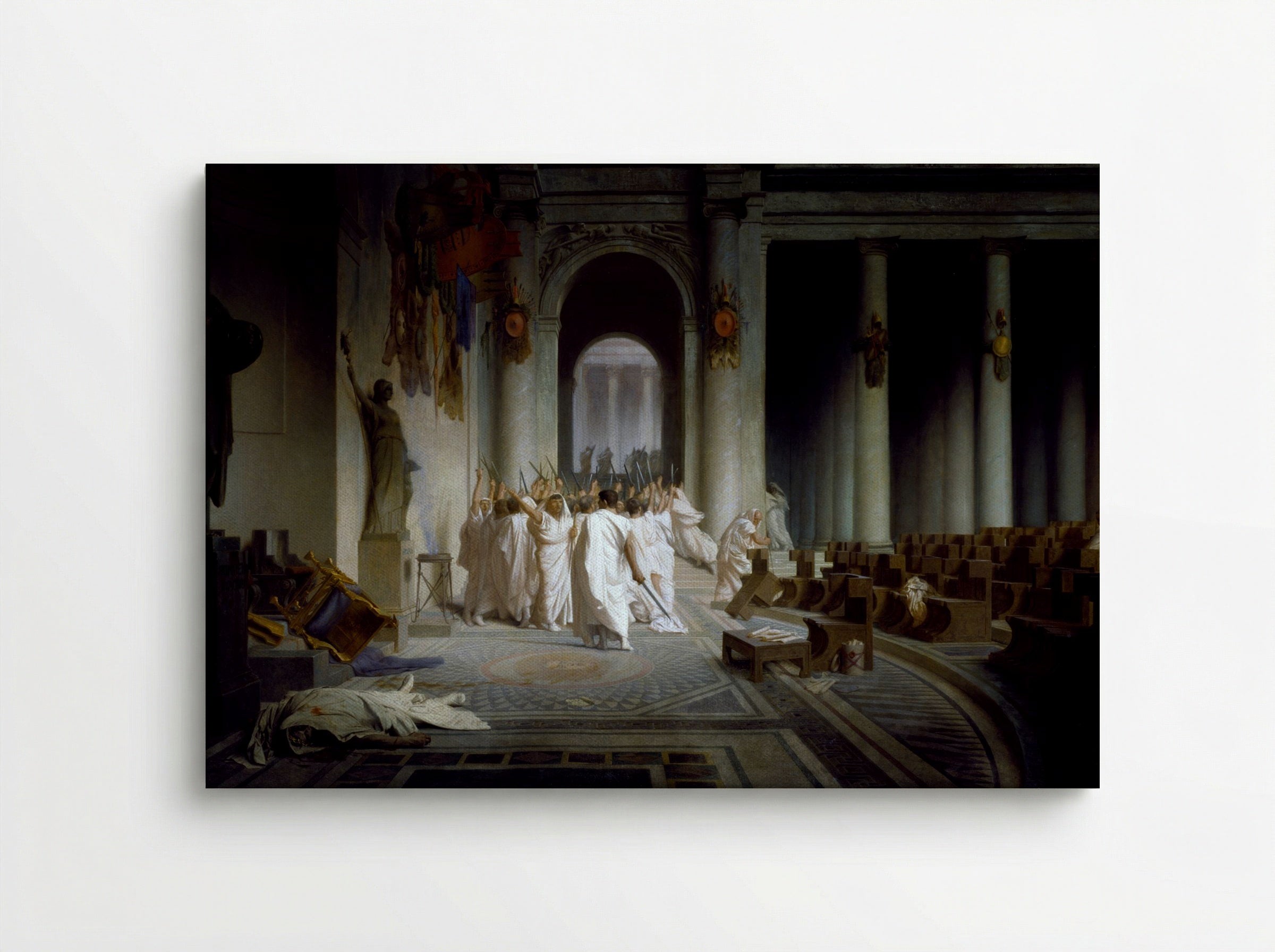 The Death of Caesar - Jean-Léon Gérôme - Canvas