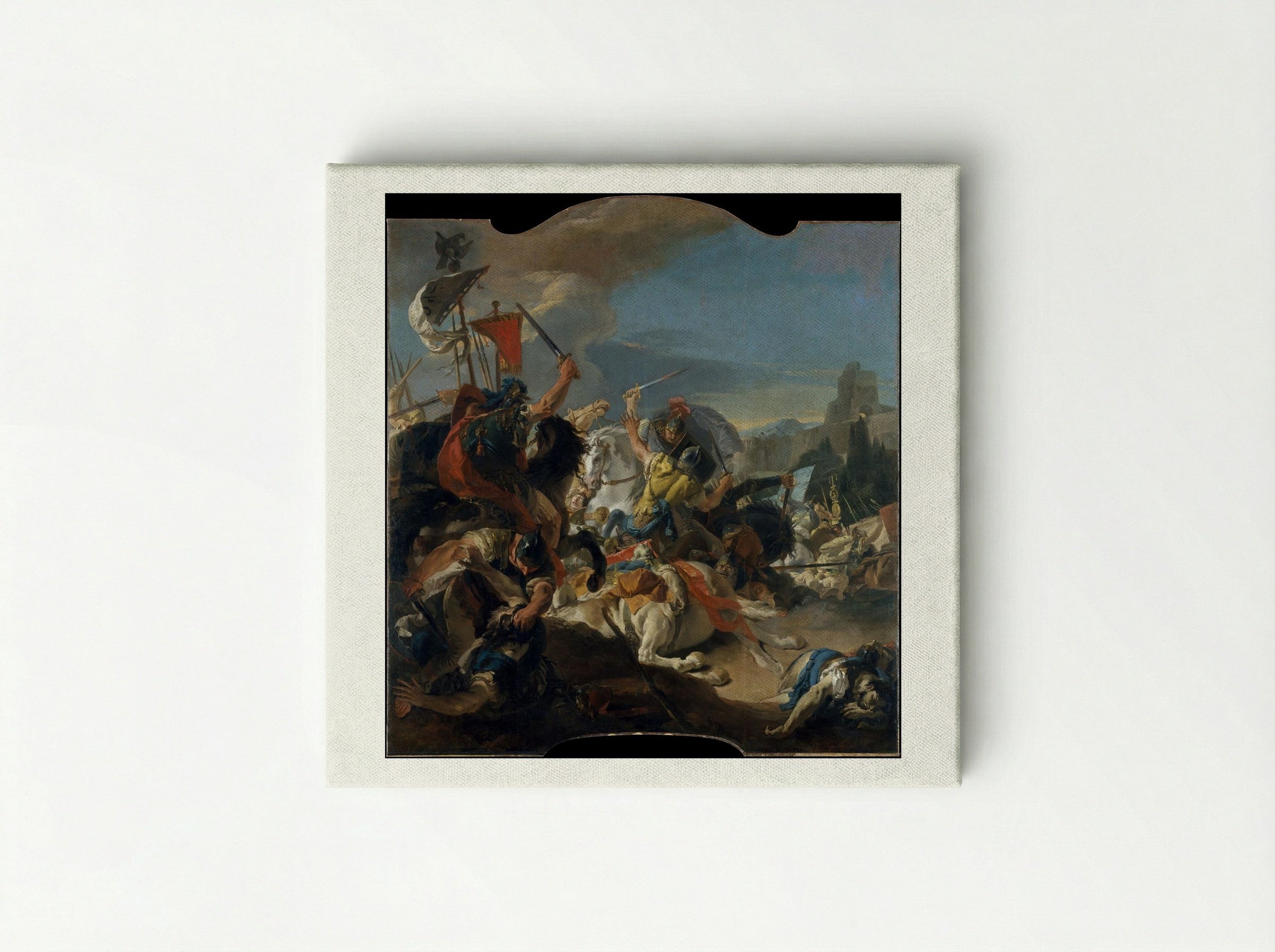 The Battle of Vercellae - Giovanni Battista Tiepolo - Canvas