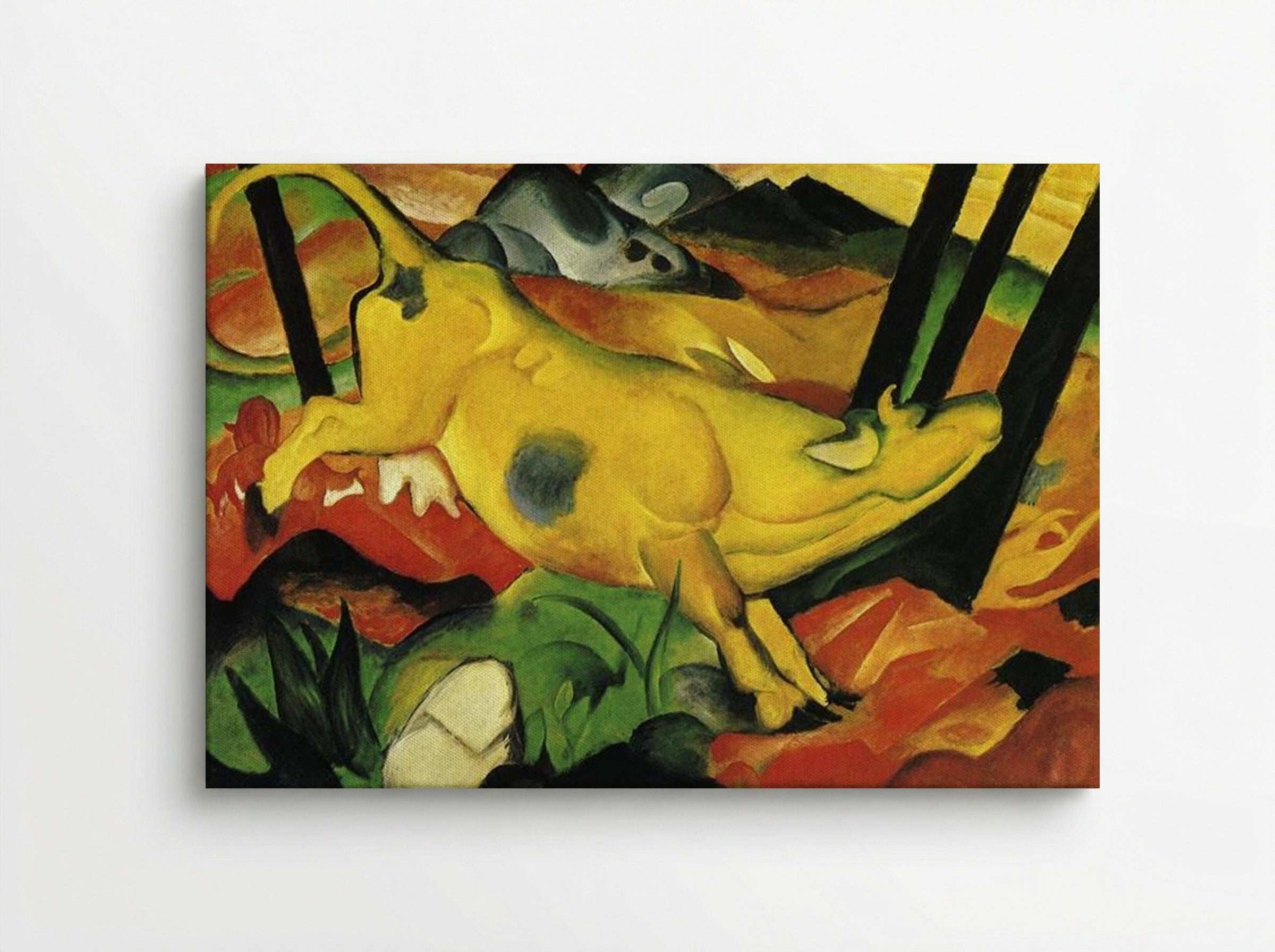 The Yellow Cow - Franz Marc - Canvas
