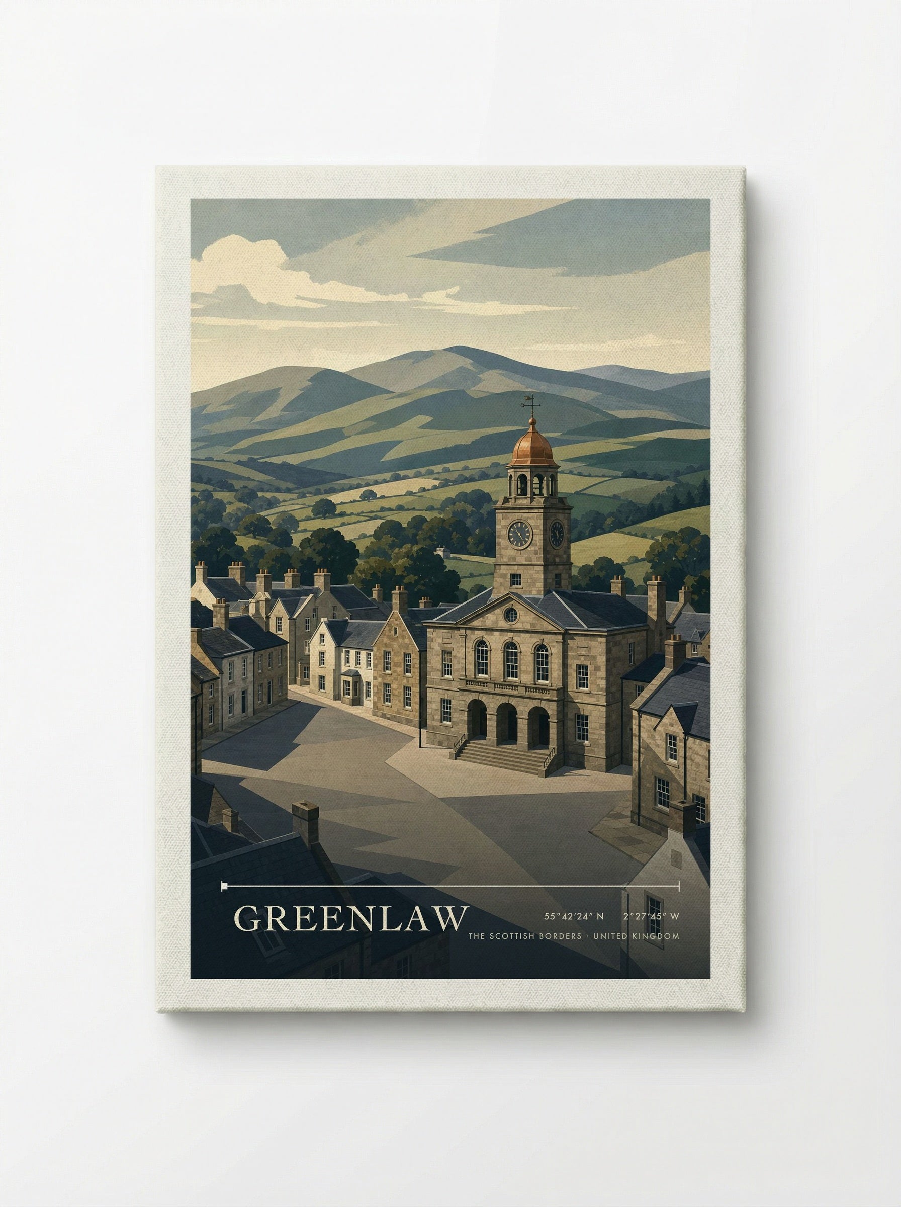 Greenlaw The Scottish Borders United Kingdom Travel Poster - Canvas