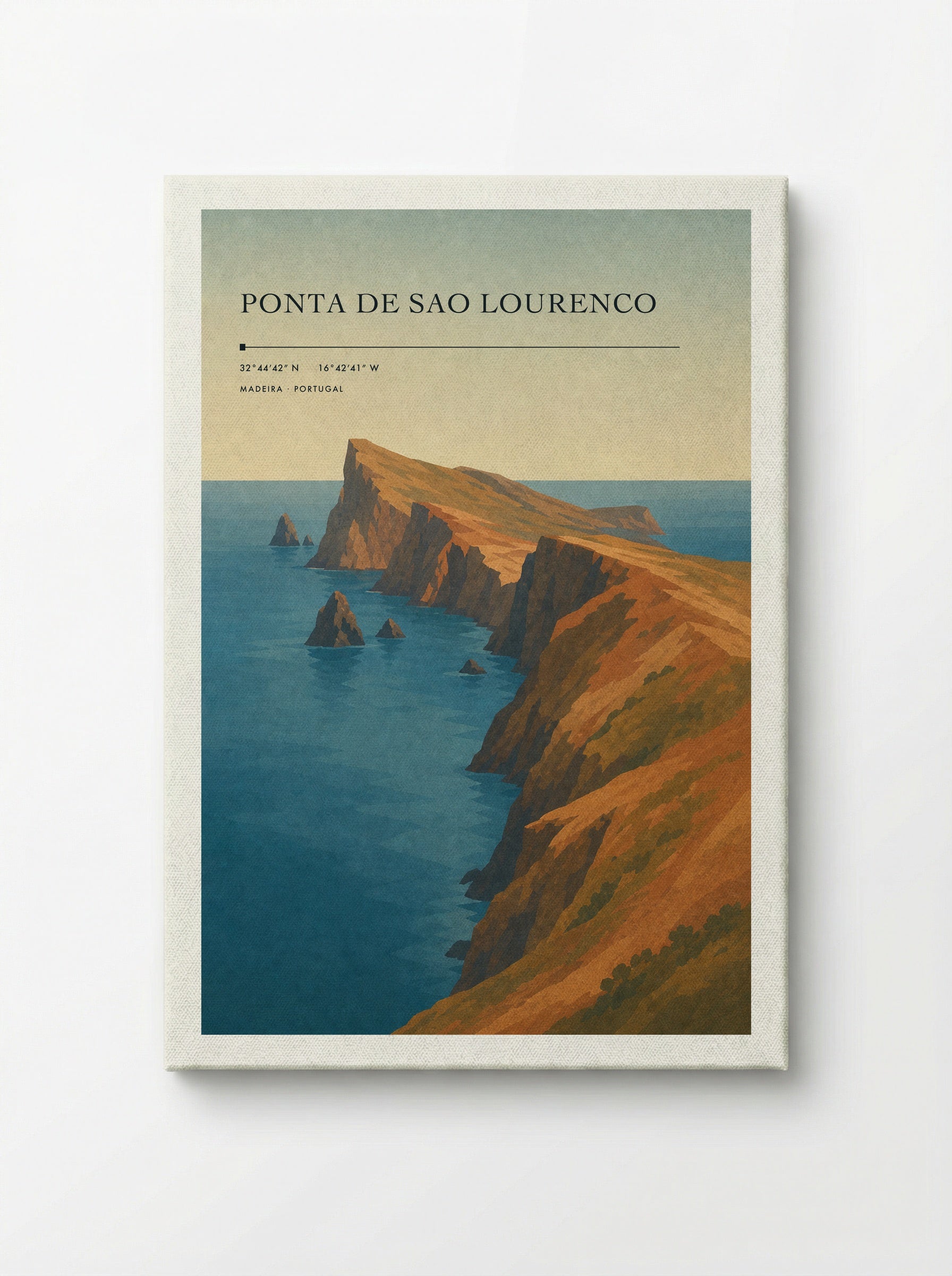 Ponta de Sao Lourenco Travel Poster Artwork - Canvas