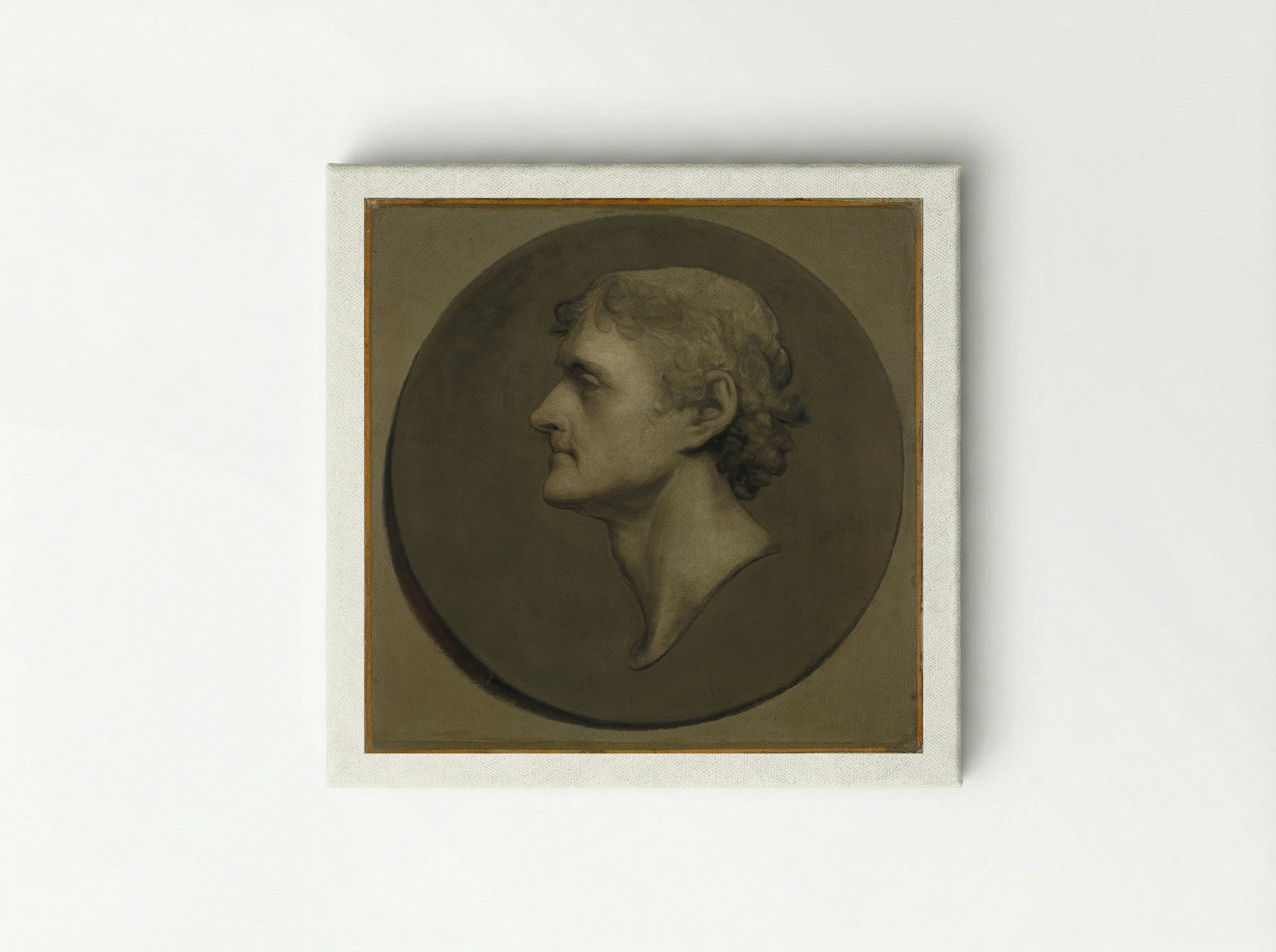 Thomas Jefferson (The Medallion Portrait) - Gilbert Stuart - Canvas