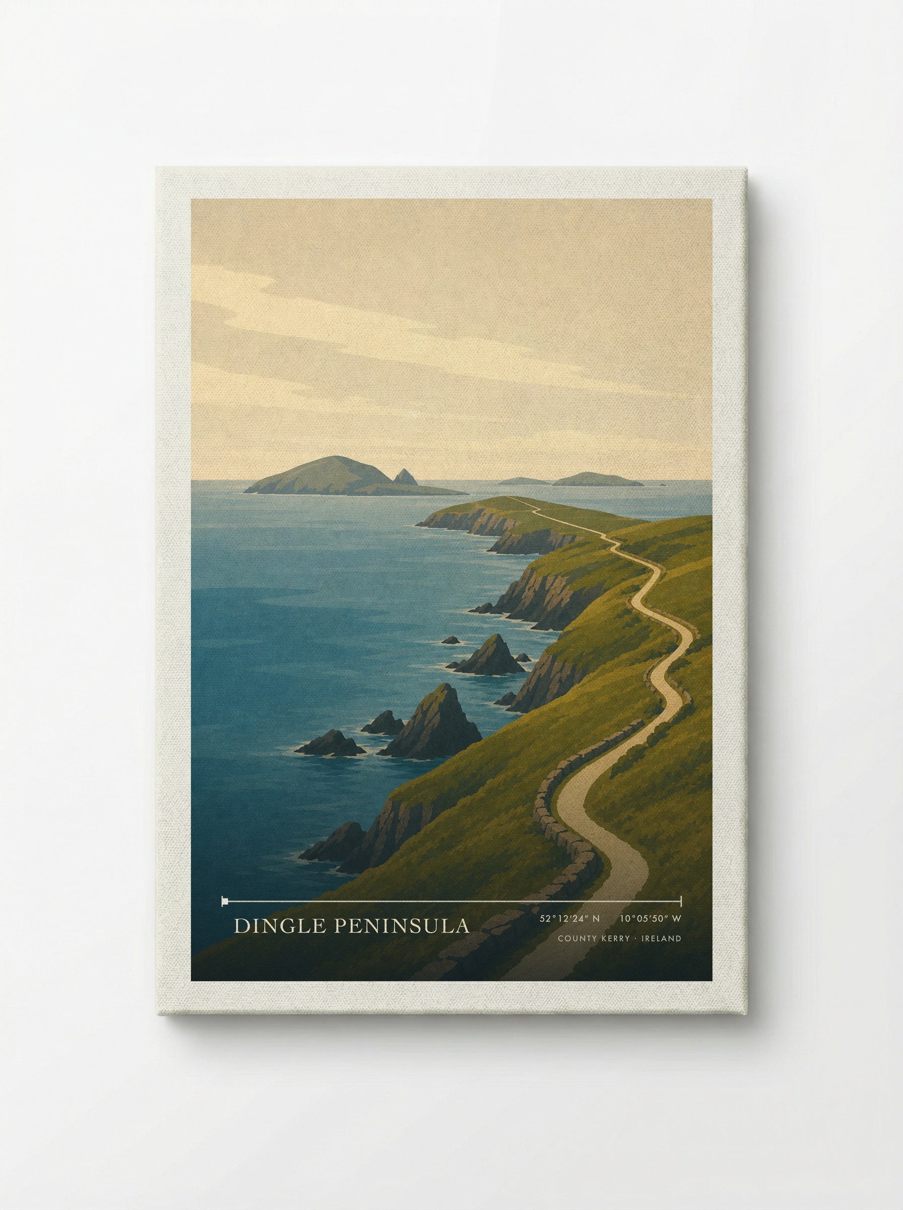 Dingle Peninsula Travel Poster - Canvas