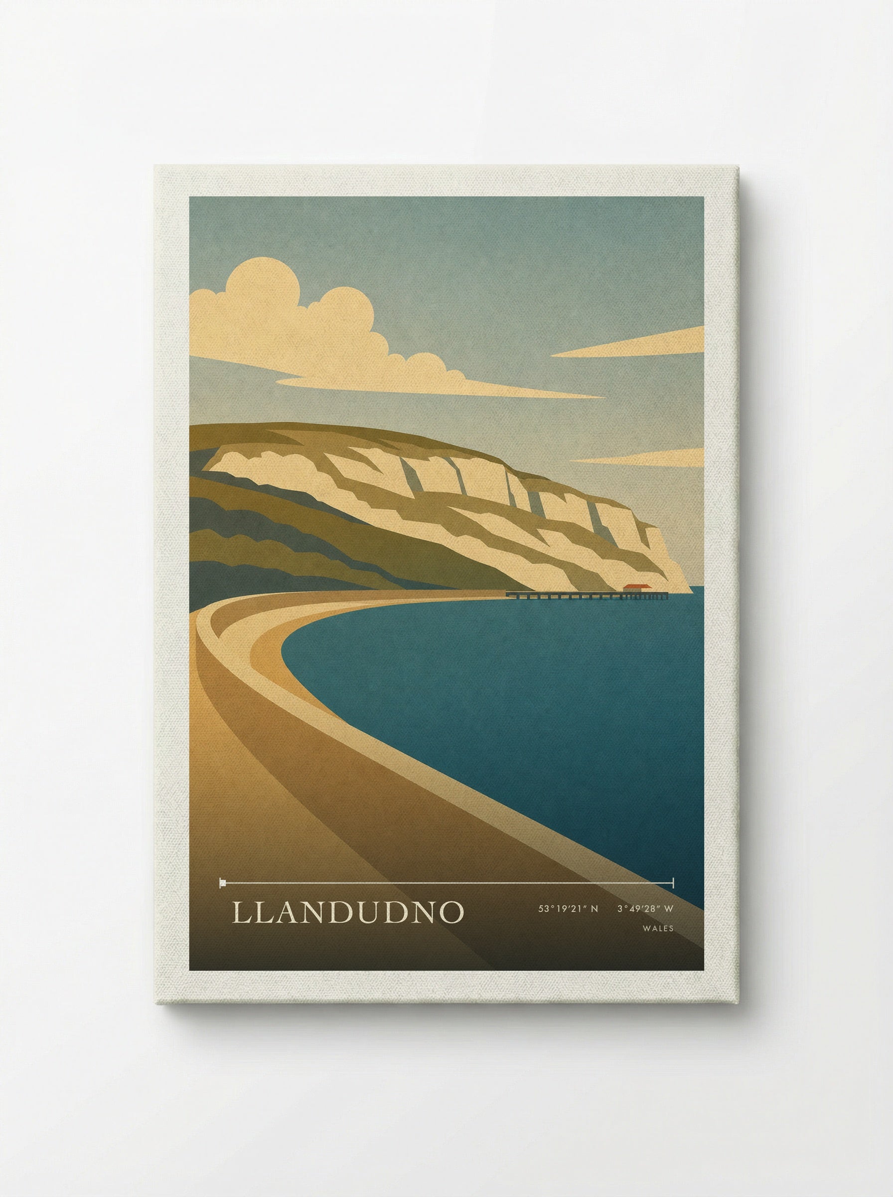 Llandudno Wales Travel Poster - Canvas