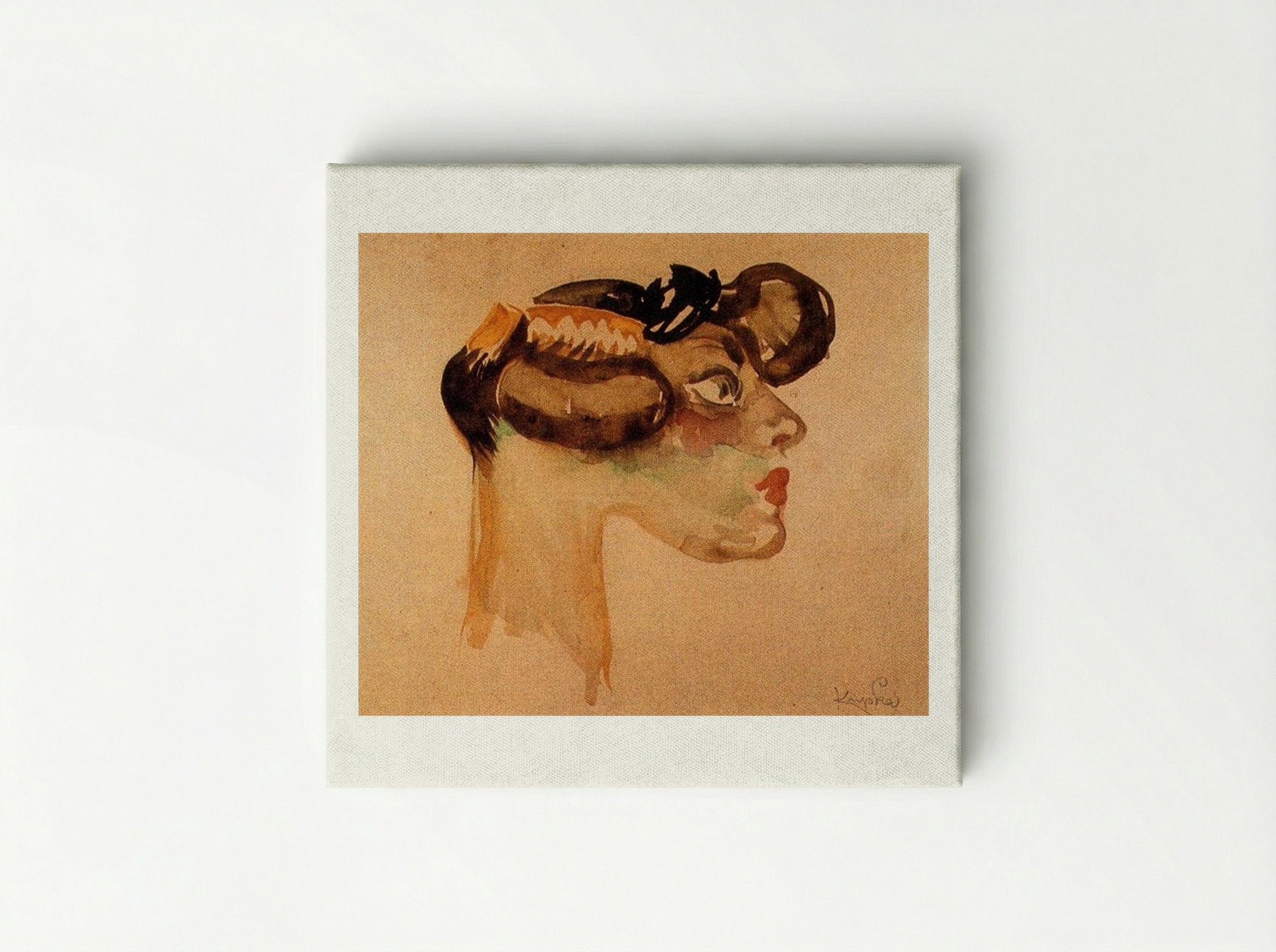 Head of a Woman - Frantisek Kupka - Canvas