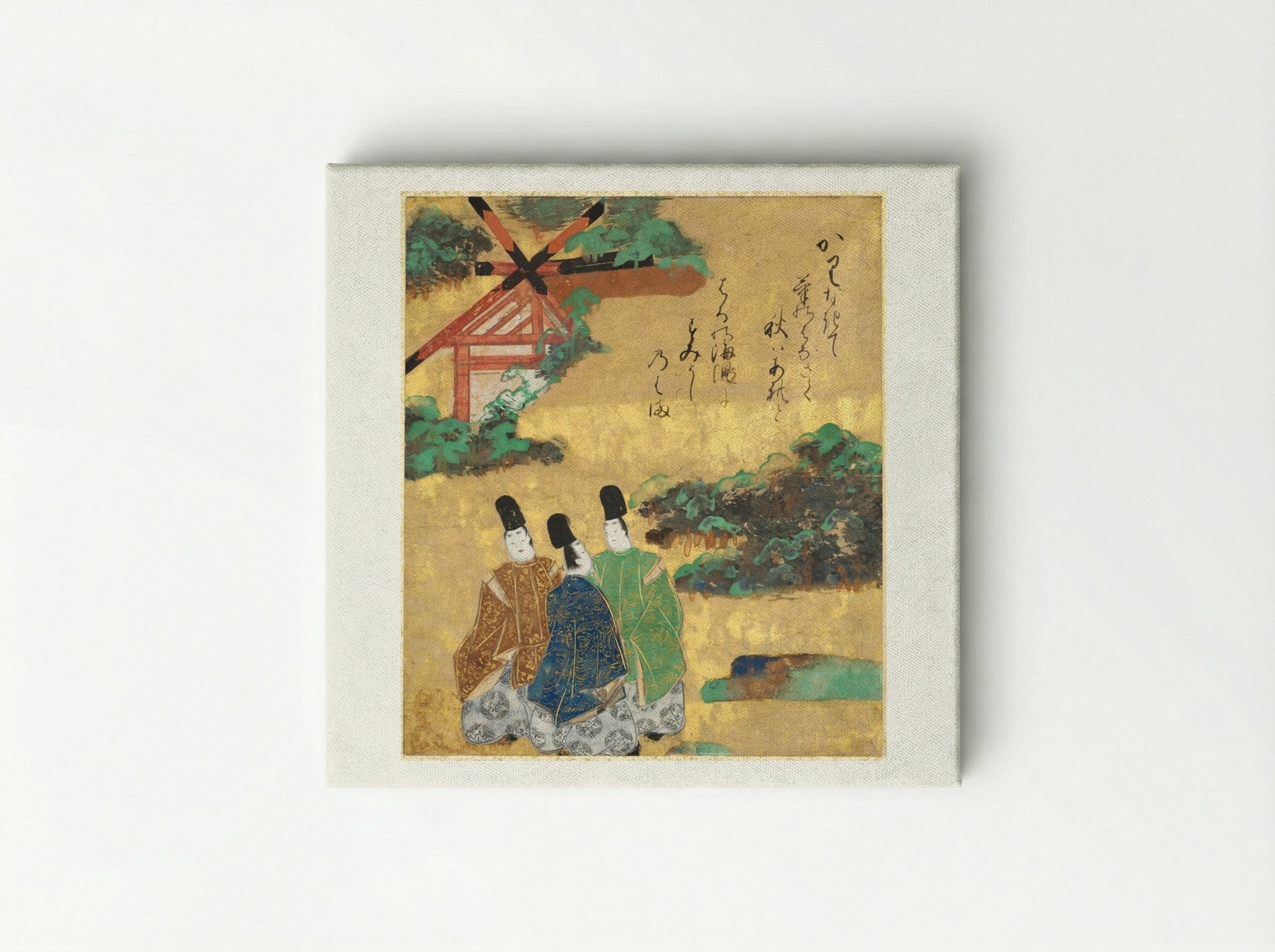 The Beach at Sumiyoshi from the Tales of Ise - Tawaraya Sōtatsu - Canvas