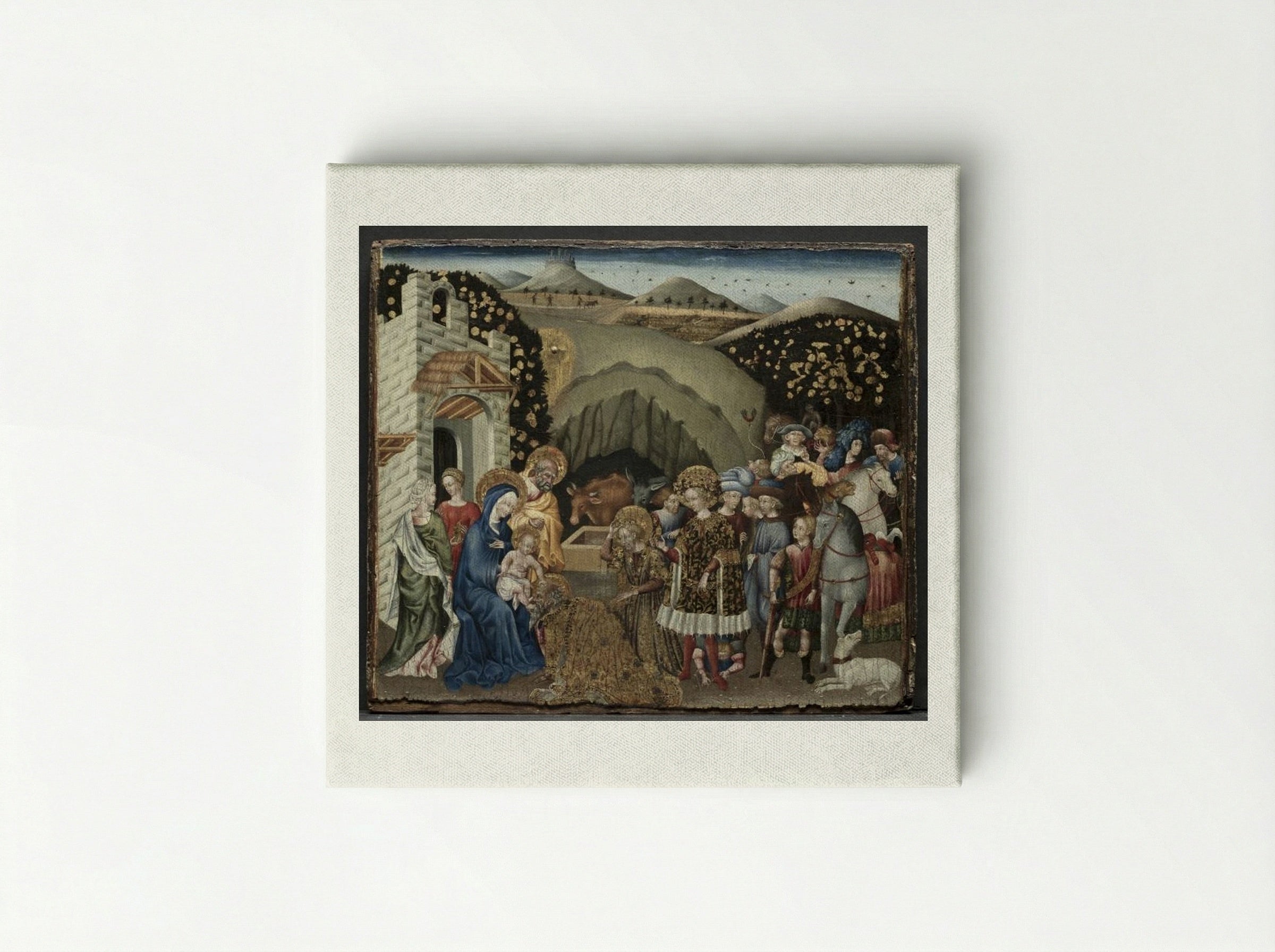 The Adoration of the Magi - Giovanni di Paolo - Canvas
