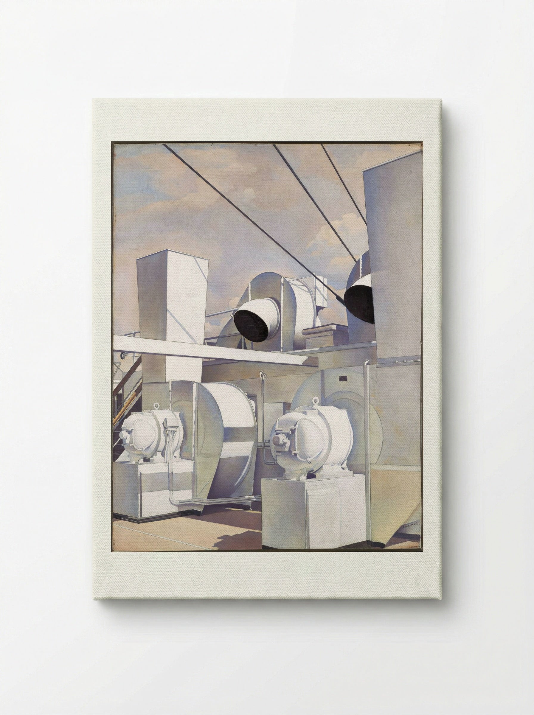 Upper Deck - Charles Sheeler - Canvas