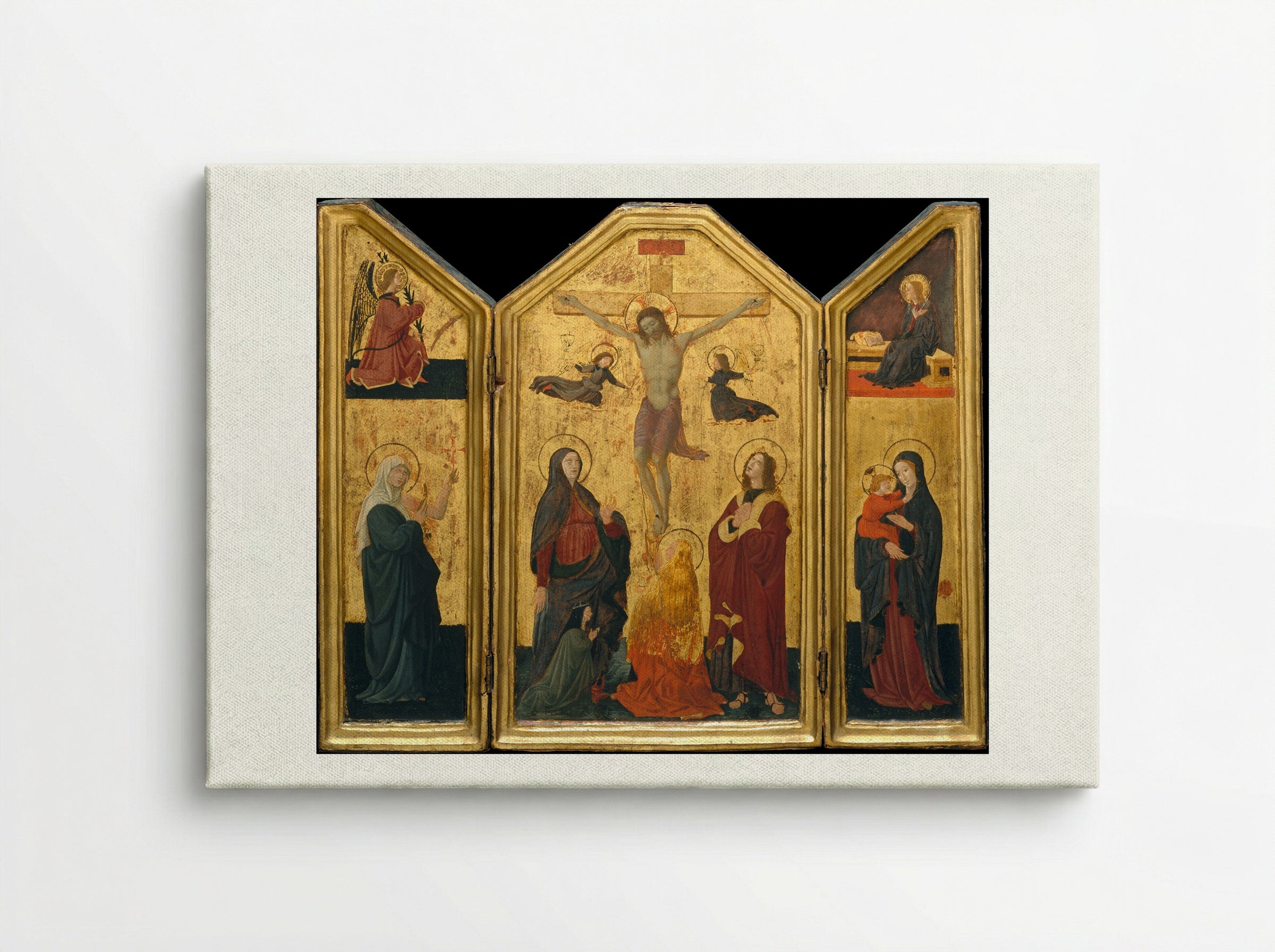 Crucifixion (Triptych) - Paolo Uccello - Canvas