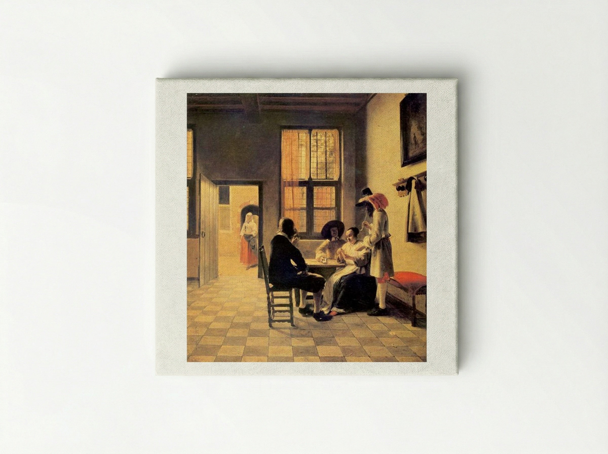 Cardplayers - Pieter de Hooch - Canvas