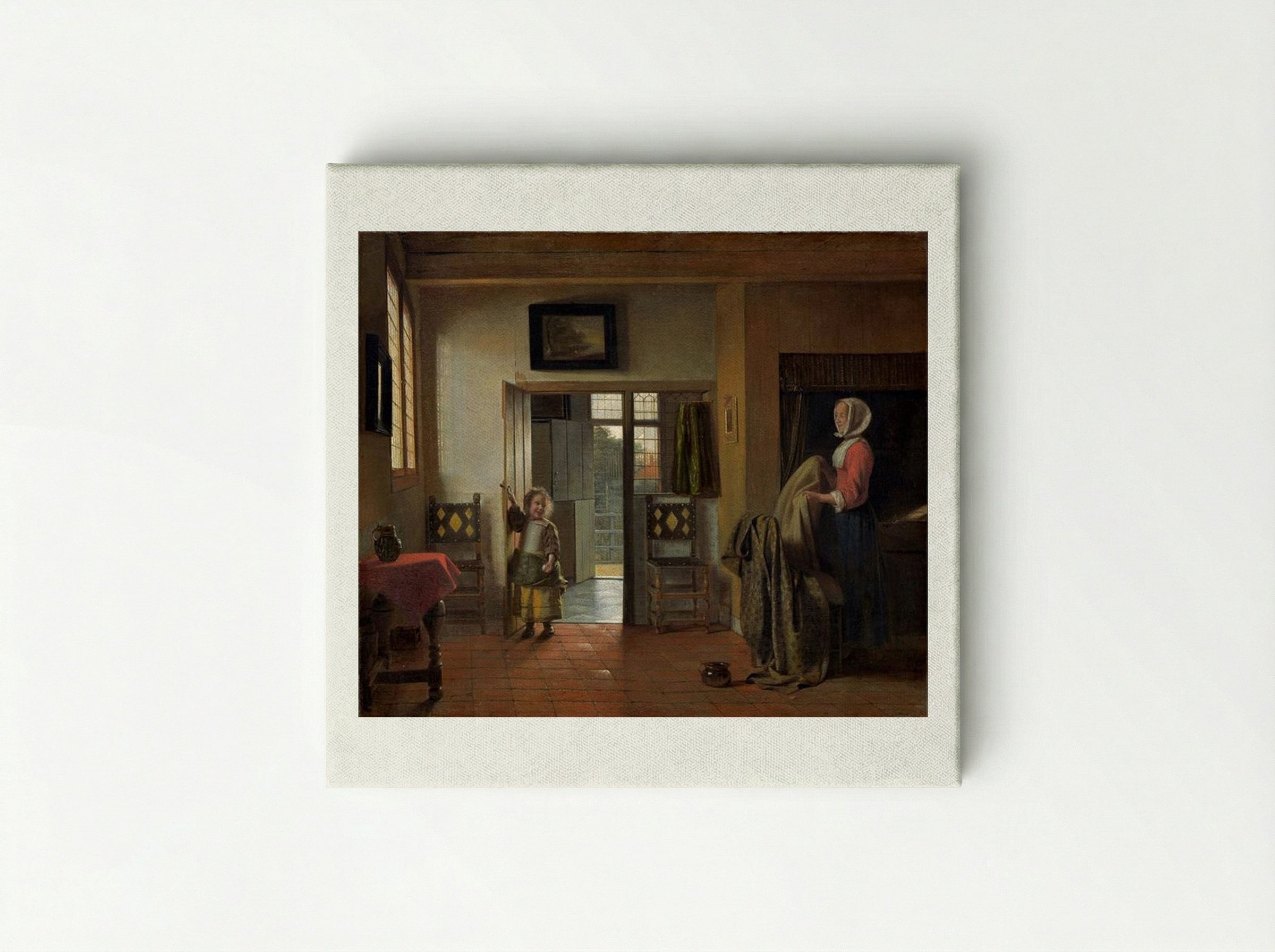 The Bedroom - Pieter de Hooch - Canvas