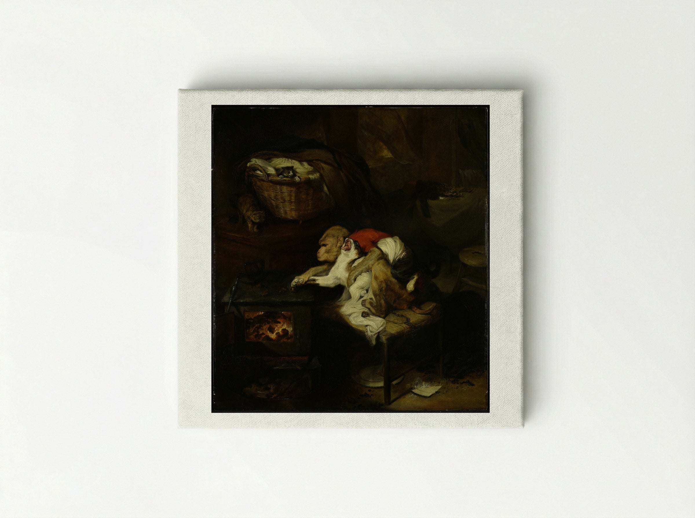 The Cat's Paw - Sir Edwin Henry Landseer - Canvas