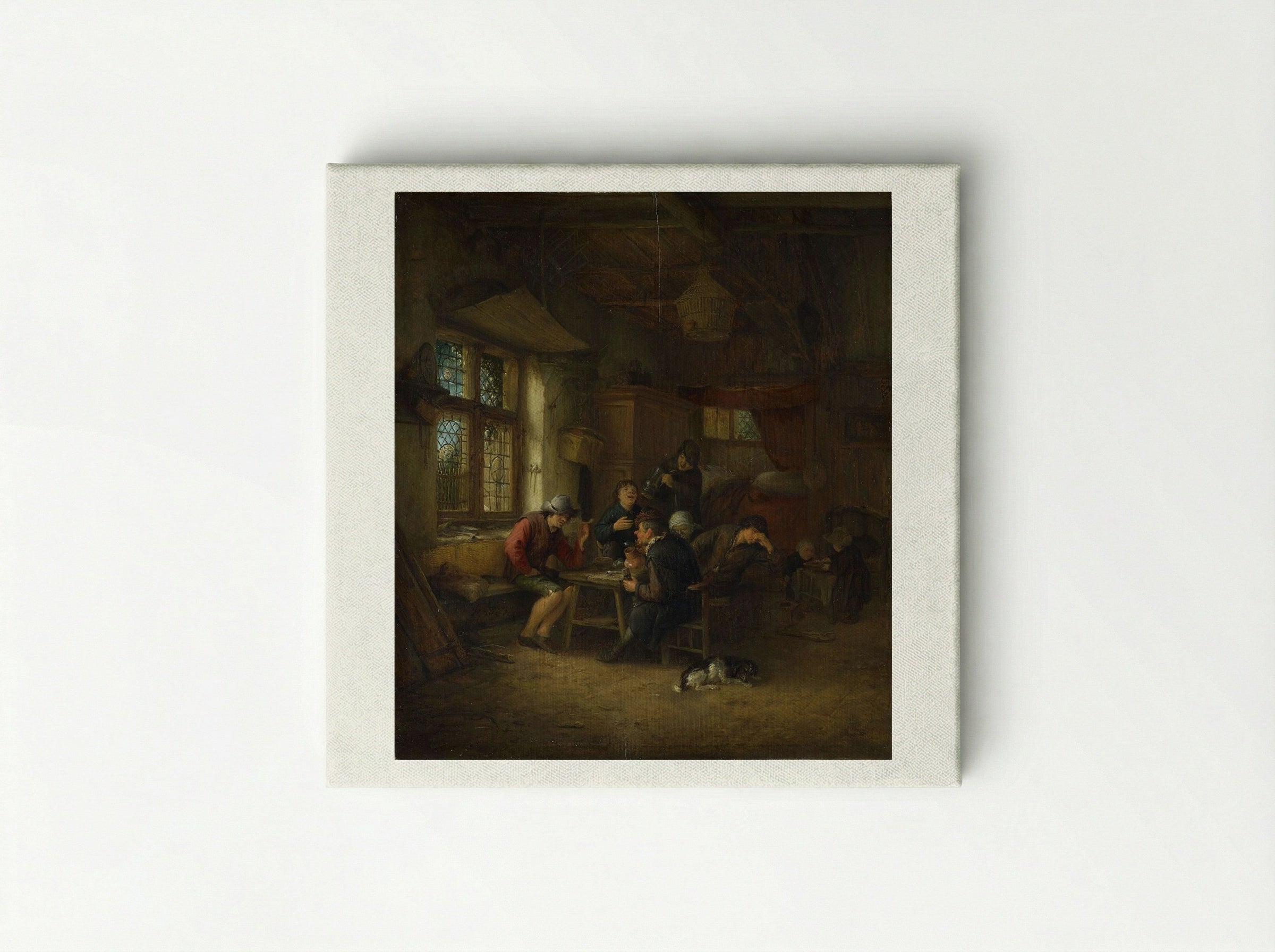 Interior of a Tavern - Adriaen van Ostade - Canvas