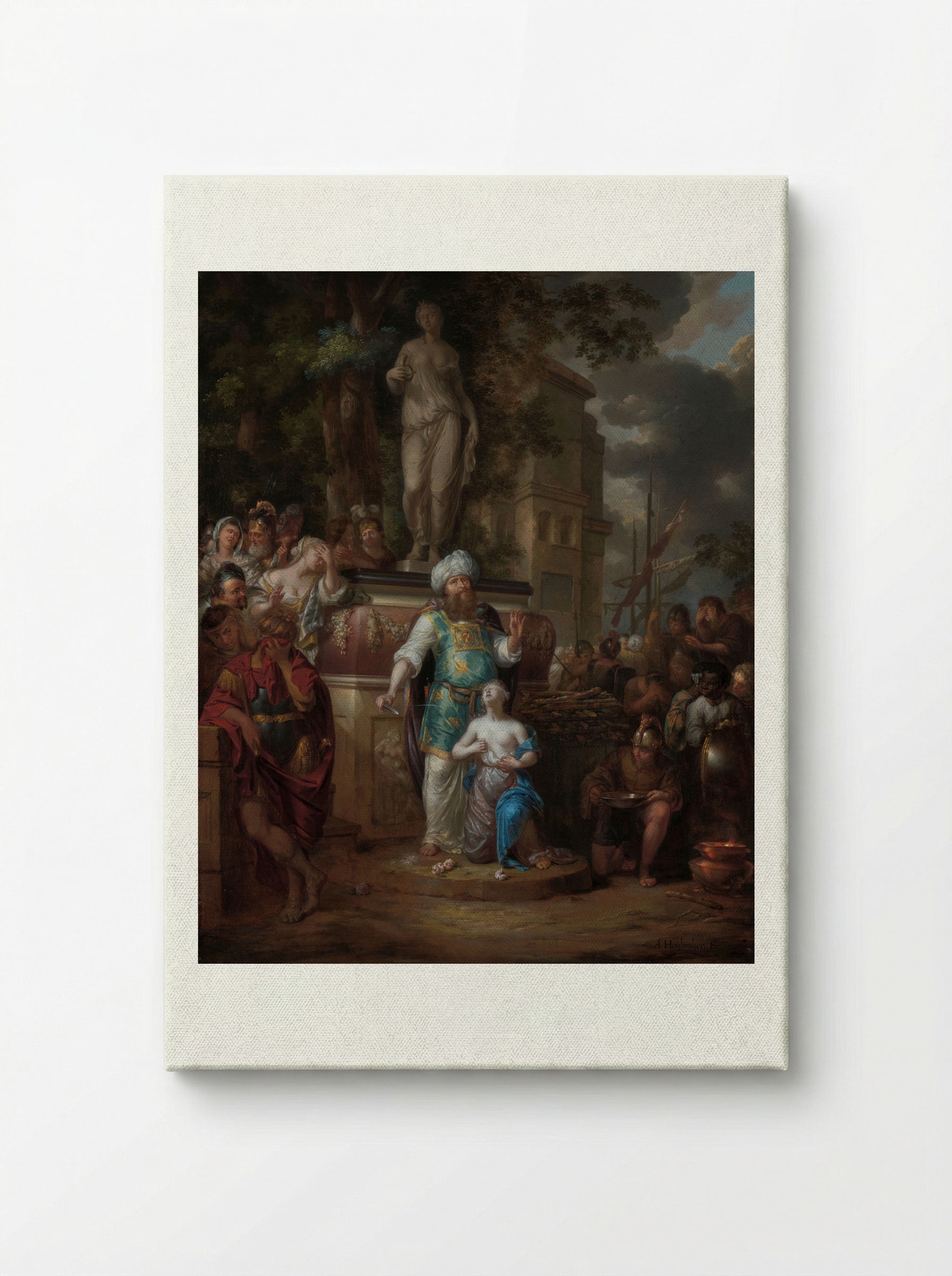 The Sacrifice of Iphigenia - Arnold Houbraken - Canvas