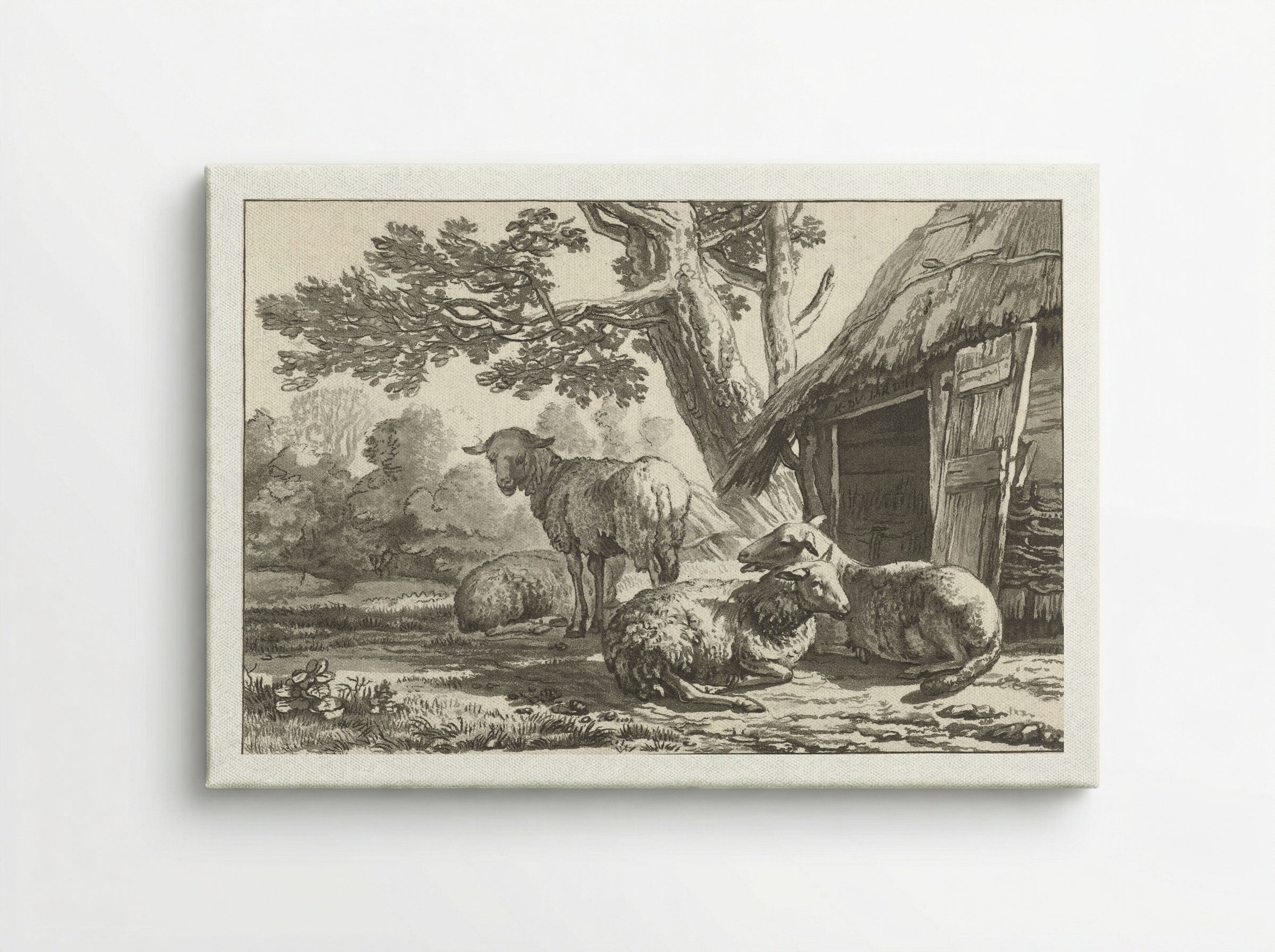 Schaapskooi (Sheepfold) - Cornelis Brouwer - Canvas