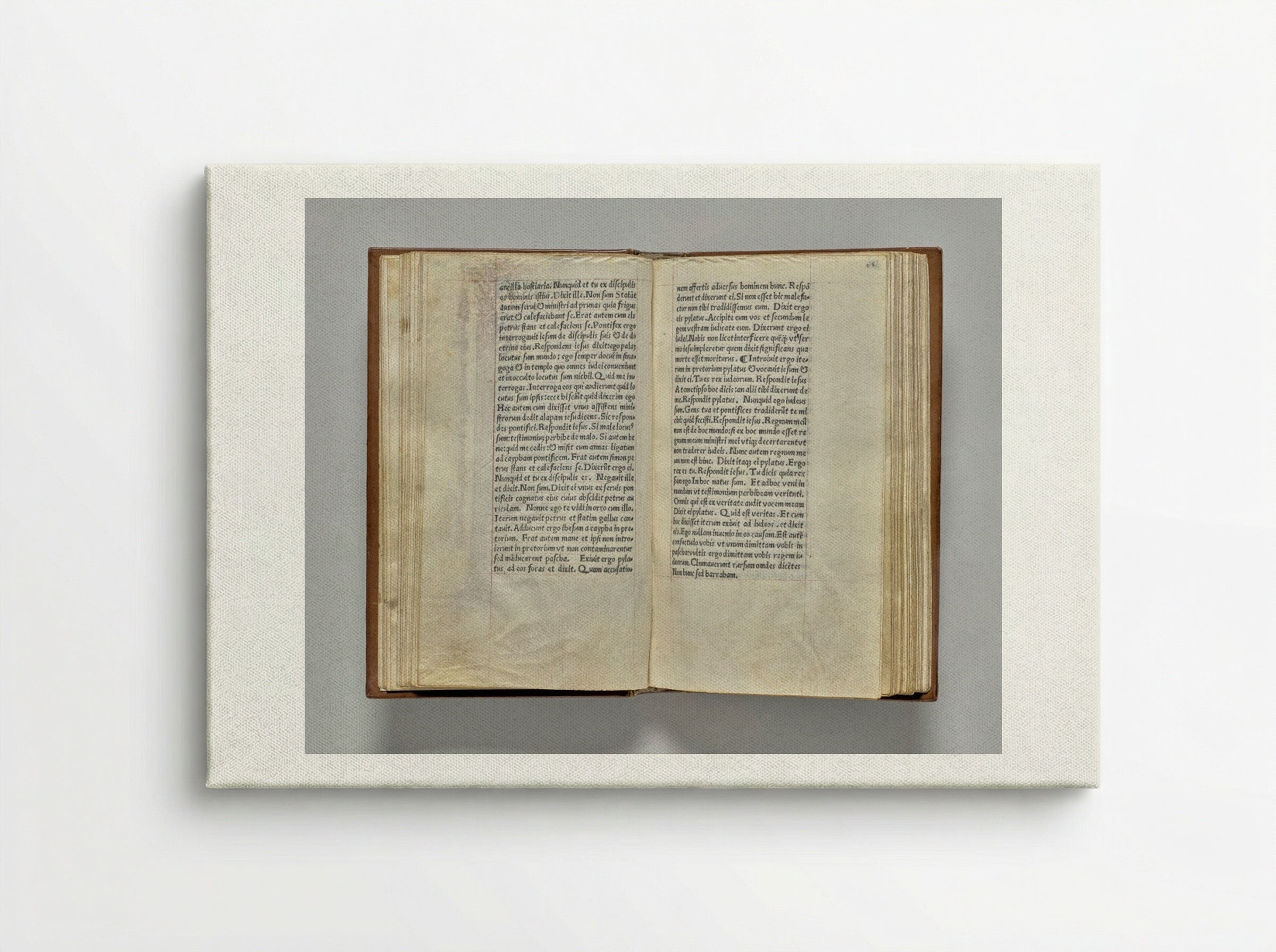 Printed Book of Hours (Use of Rome): fol. 95v - Guillaume Le Rouge - Canvas