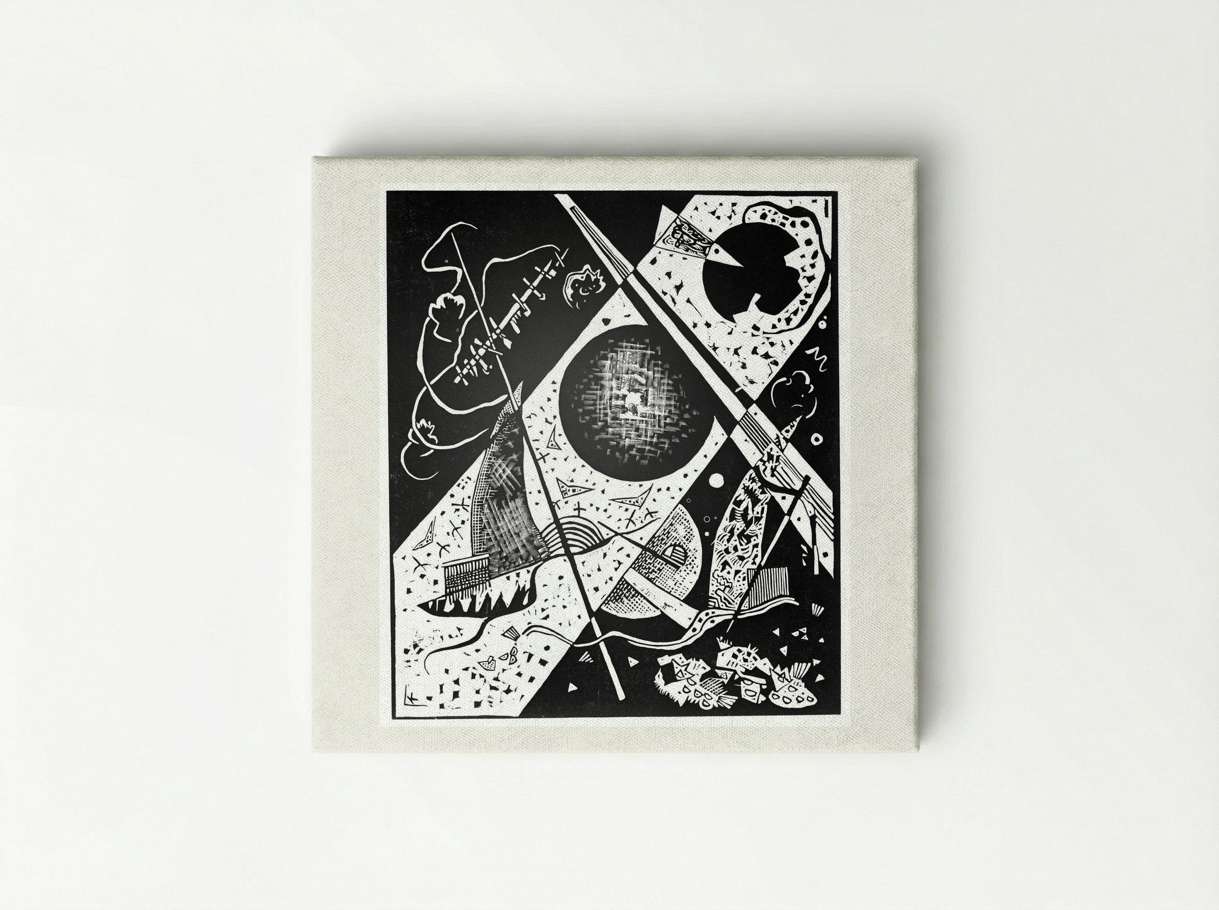 Untitled (Abstraction - Ball and Diagonal) - Wassily Kandinsky - Canvas