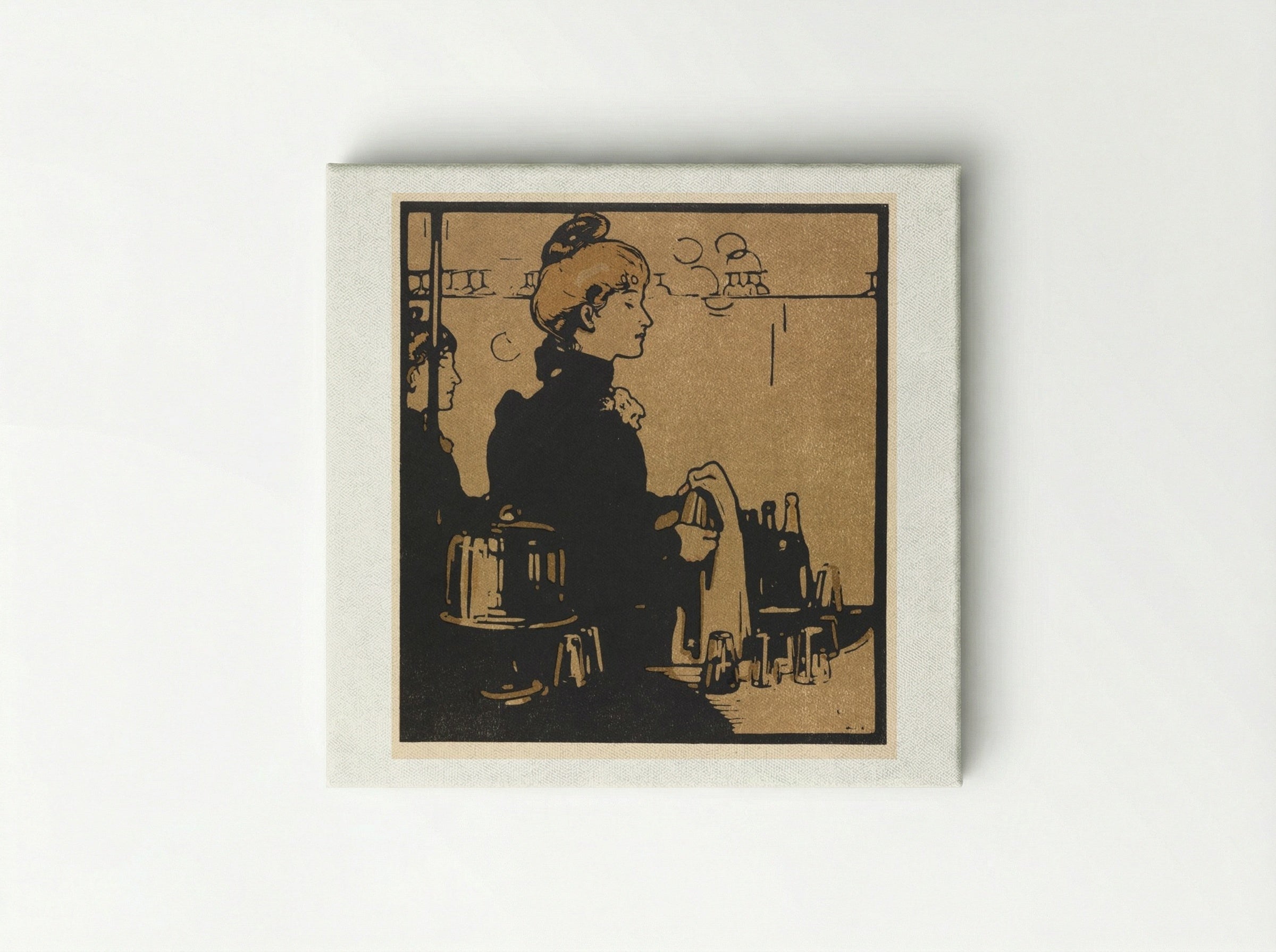 London Types: Barmaid - William Nicholson - Canvas