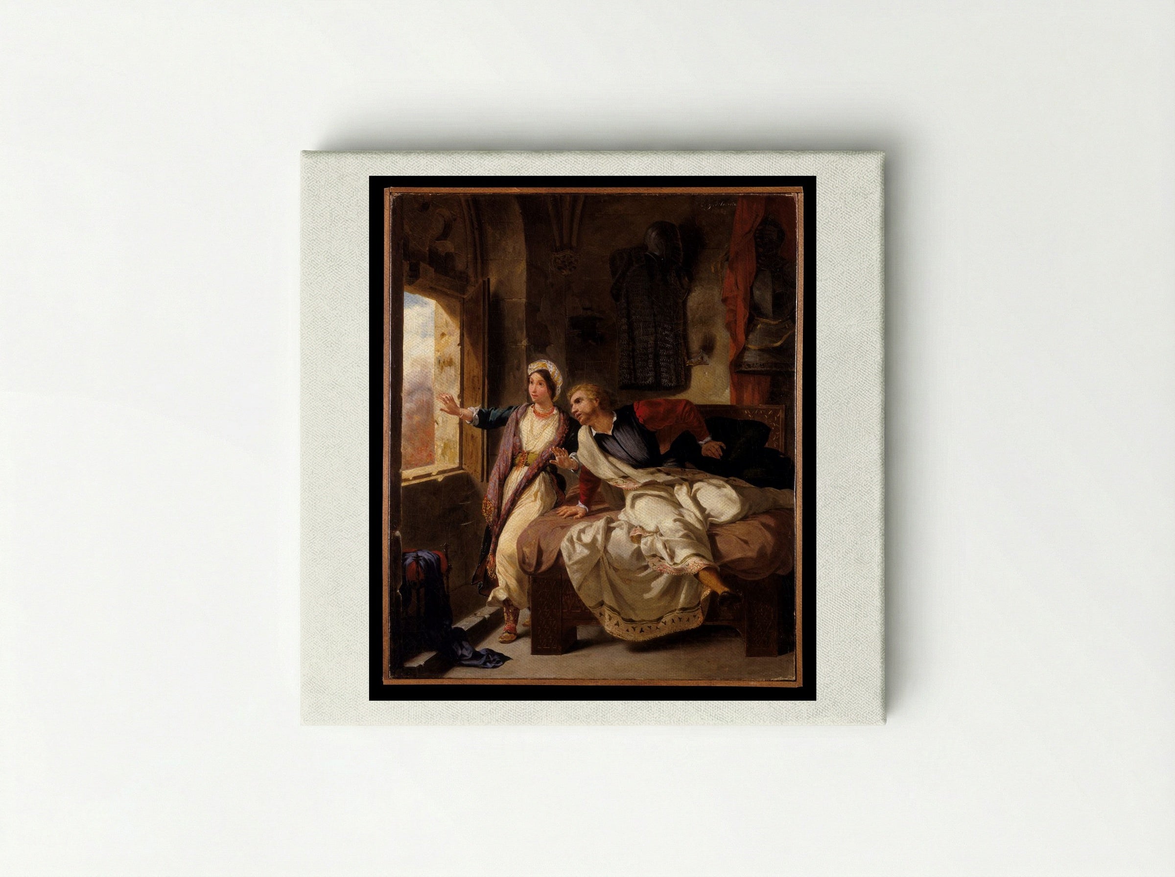 Rebecca and the Wounded Ivanhoe - Eugène Delacroix - Canvas