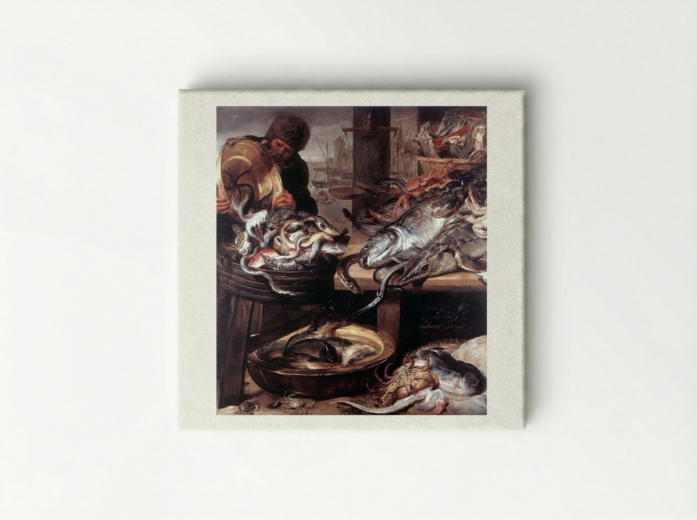 The Fishmonger - Frans Snyders - Canvas