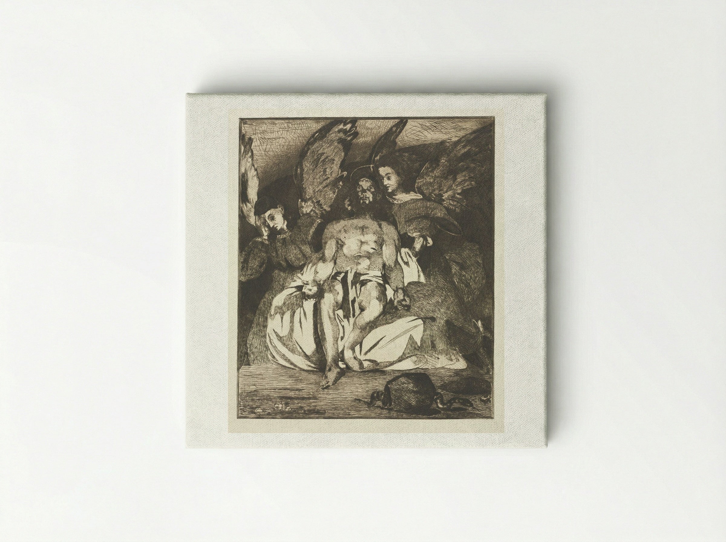 Dead Christ with Angels - Édouard Manet - Canvas
