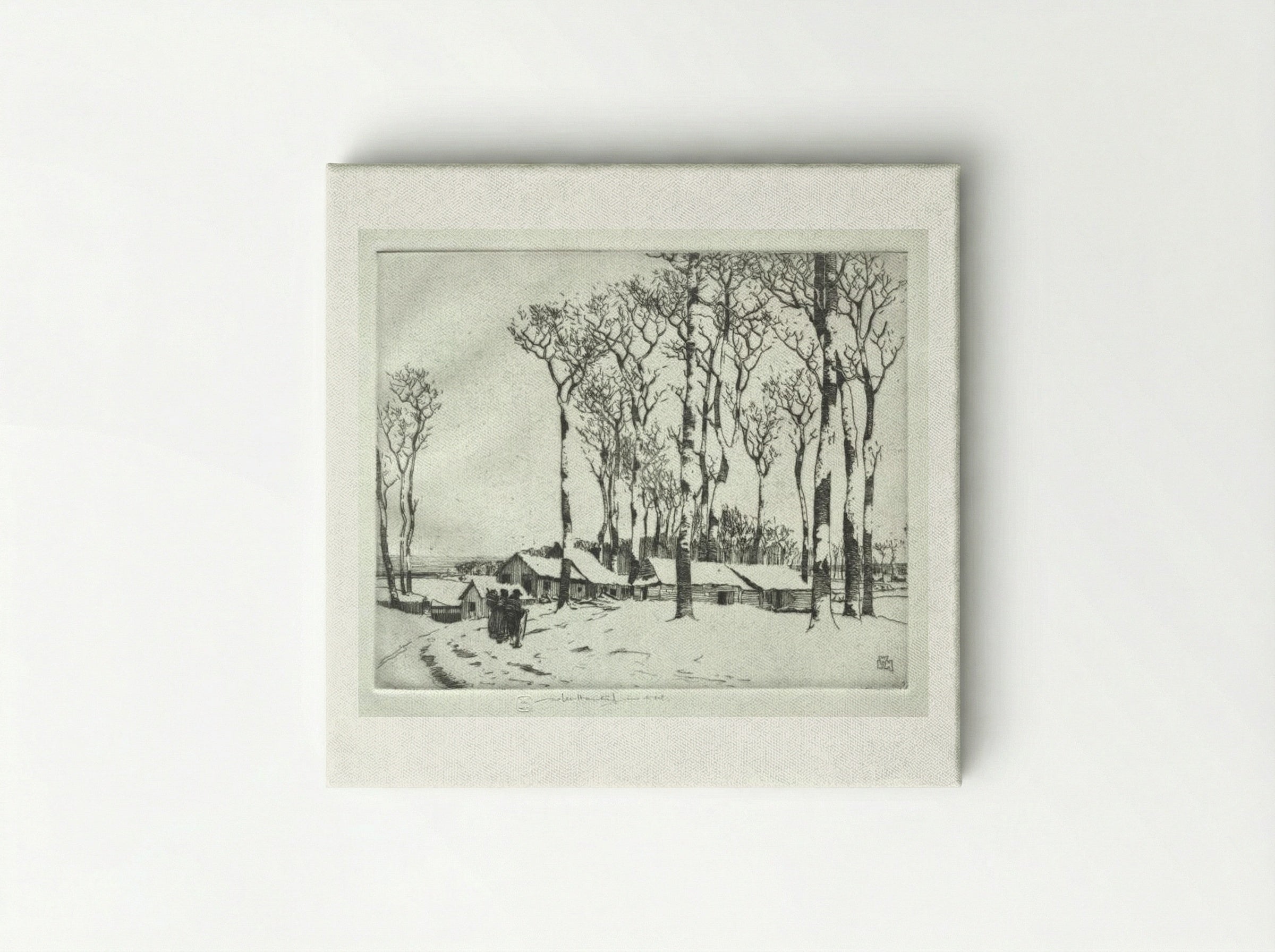 Sur la Neige (Harold Wood, near Romford) - William Lee Hankey - Canvas