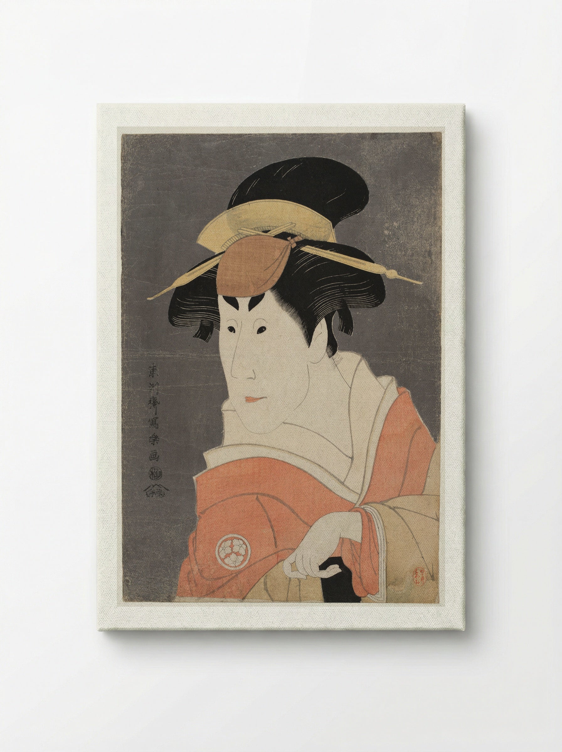 Actor Osagawa Tsuneyo 2nd - Tōshūsai Sharaku - Canvas