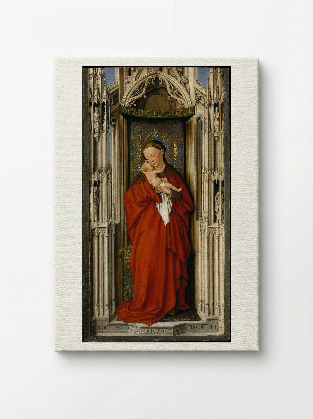 Virgin and Child in a Niche - Jan van Eyck - Canvas