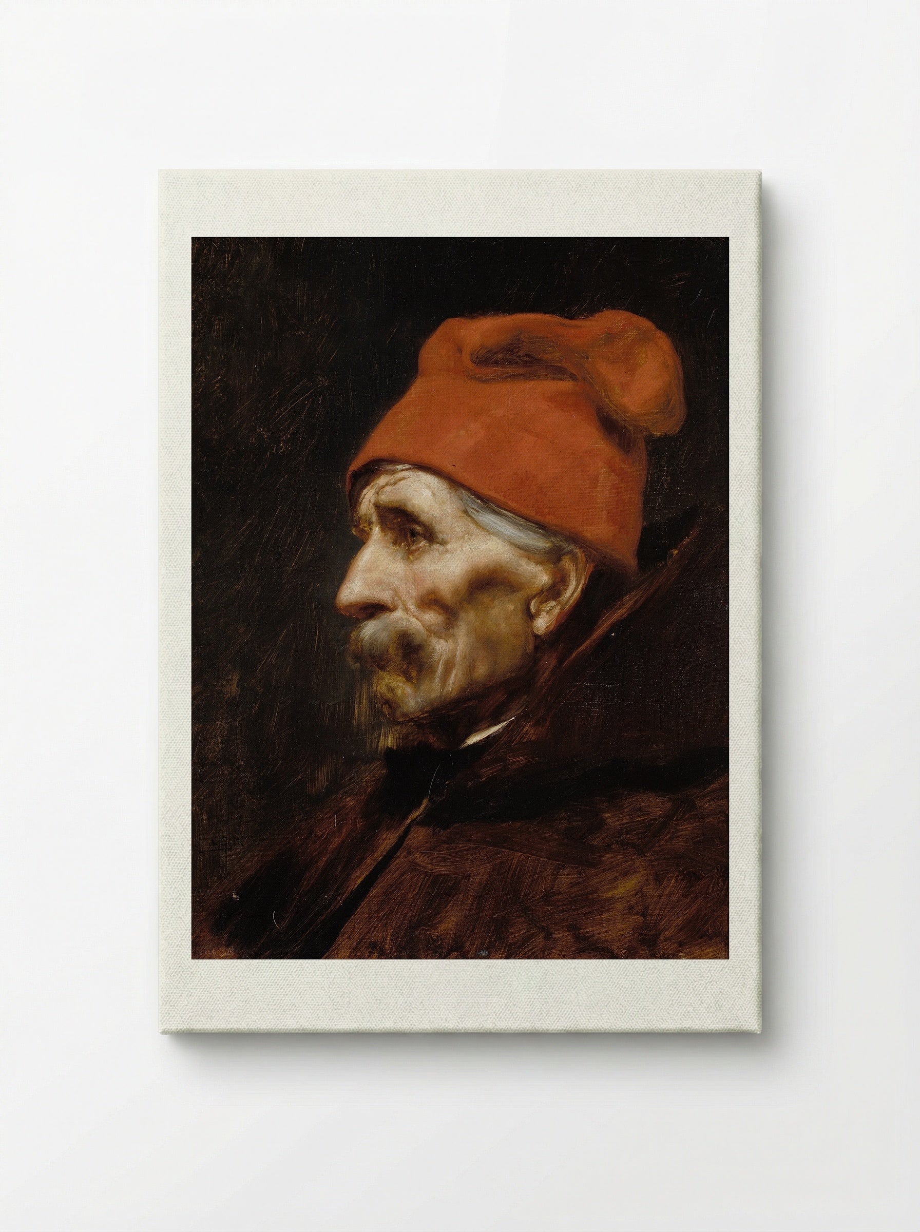 Head of an Old Man - Nikolaos Gyzis - Canvas