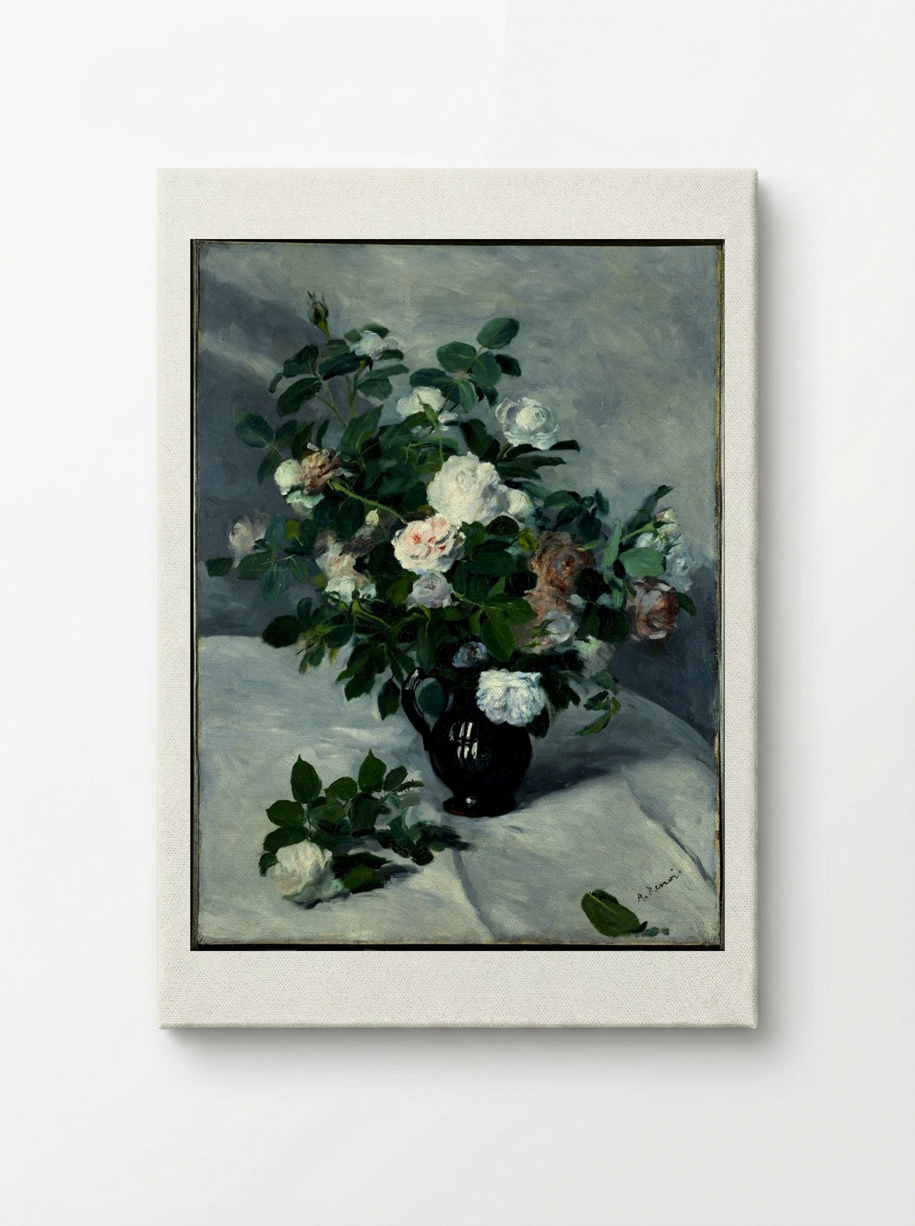 Still Life with Roses - Pierre-Auguste Renoir - Canvas