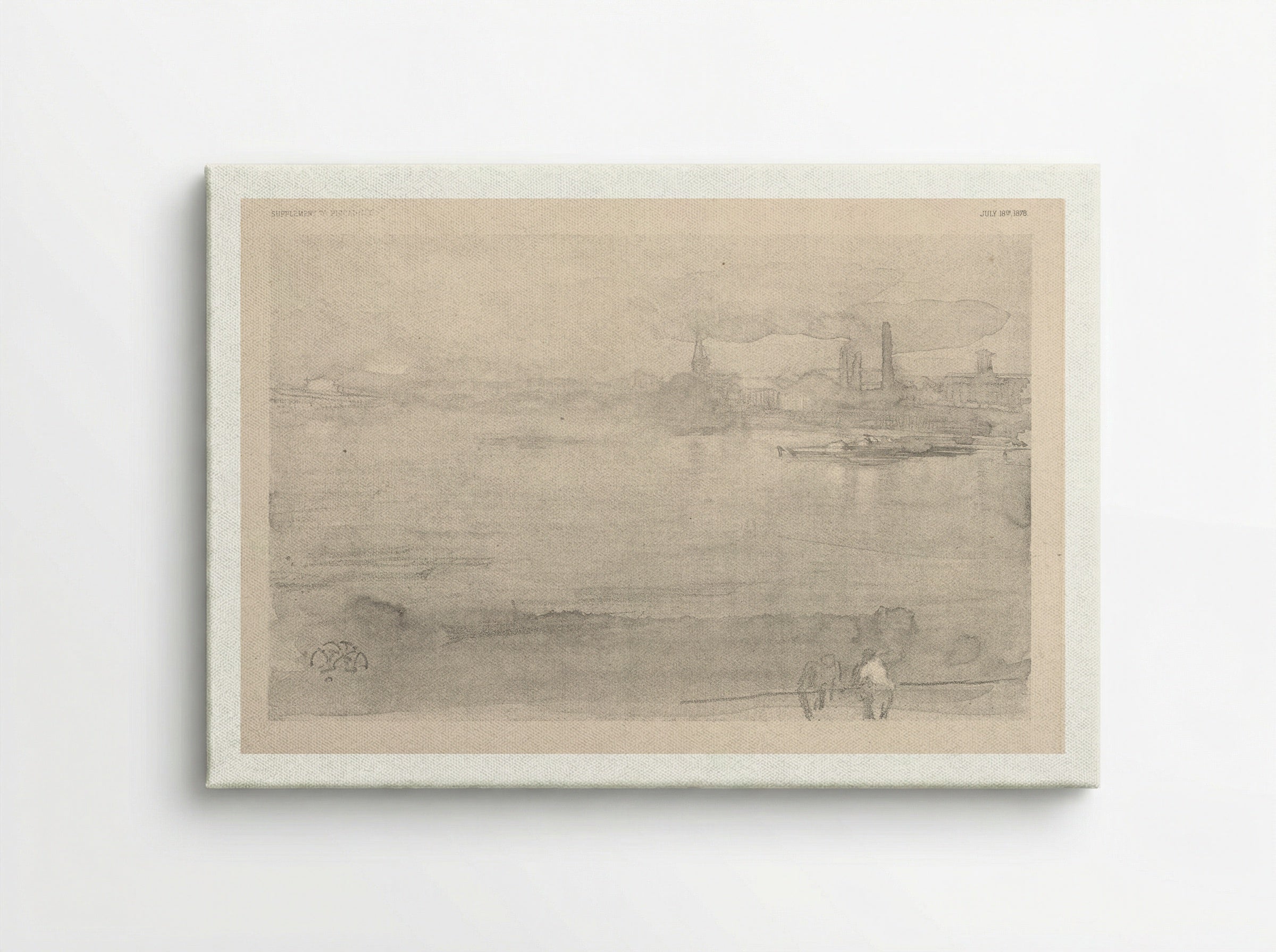 Early Morning: The Thames at Battersea - James McNeill Whistler - Canvas
