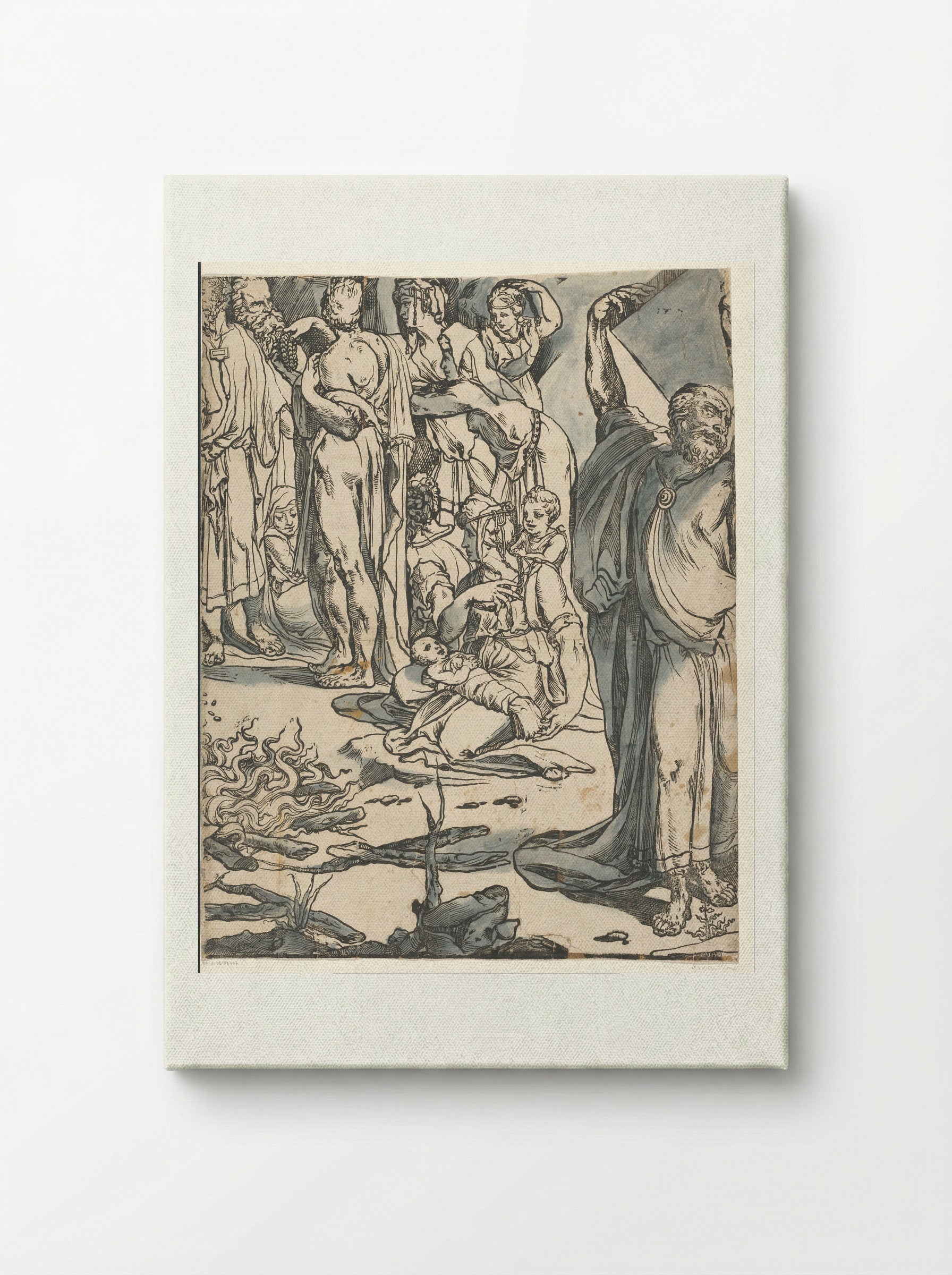 Moses Breaking the Tablets of the Law (Second Part) - Andrea Andreani - Canvas