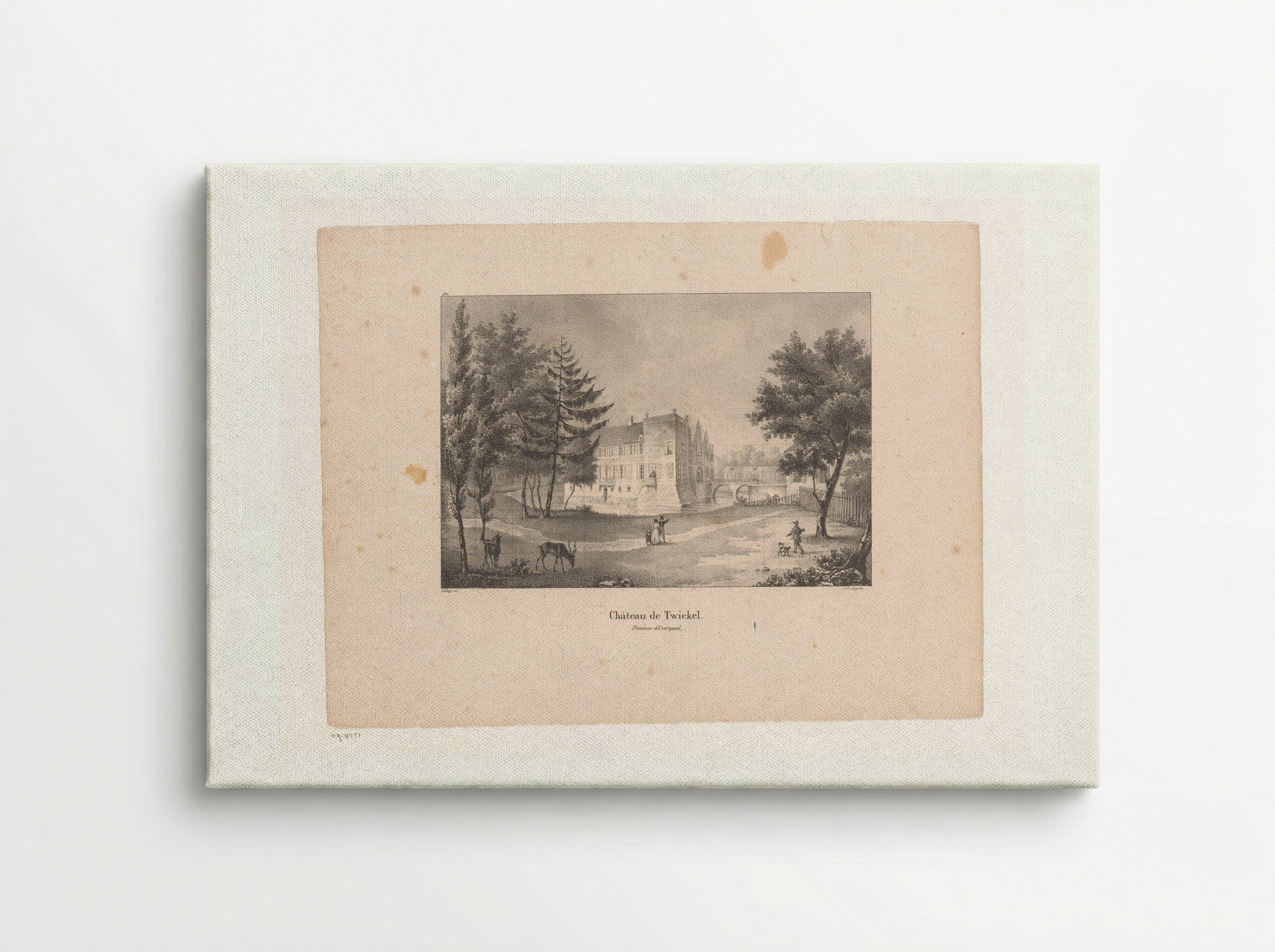 Château de Twickel - Jean Baptiste Ambroise Marcellin Jobard - Canvas