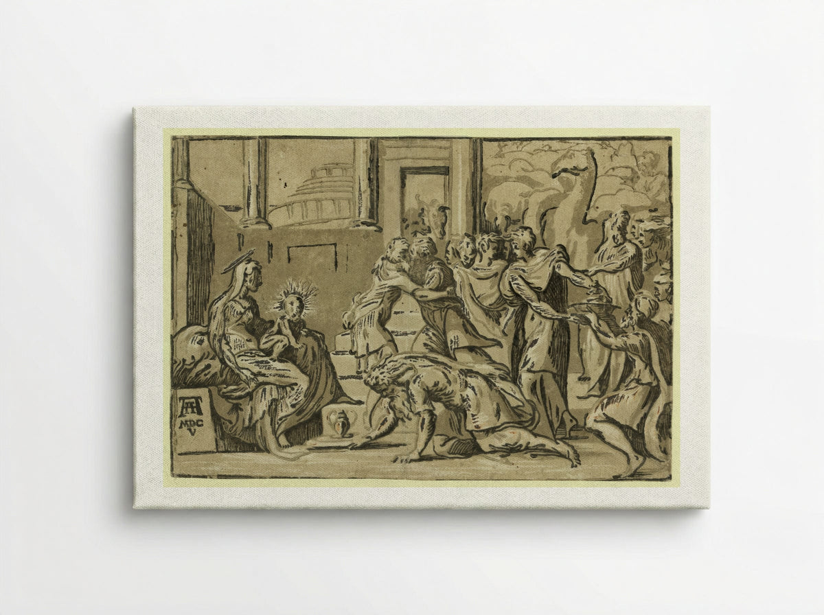 Adoration of the Magi - Andrea Andreani - Canvas