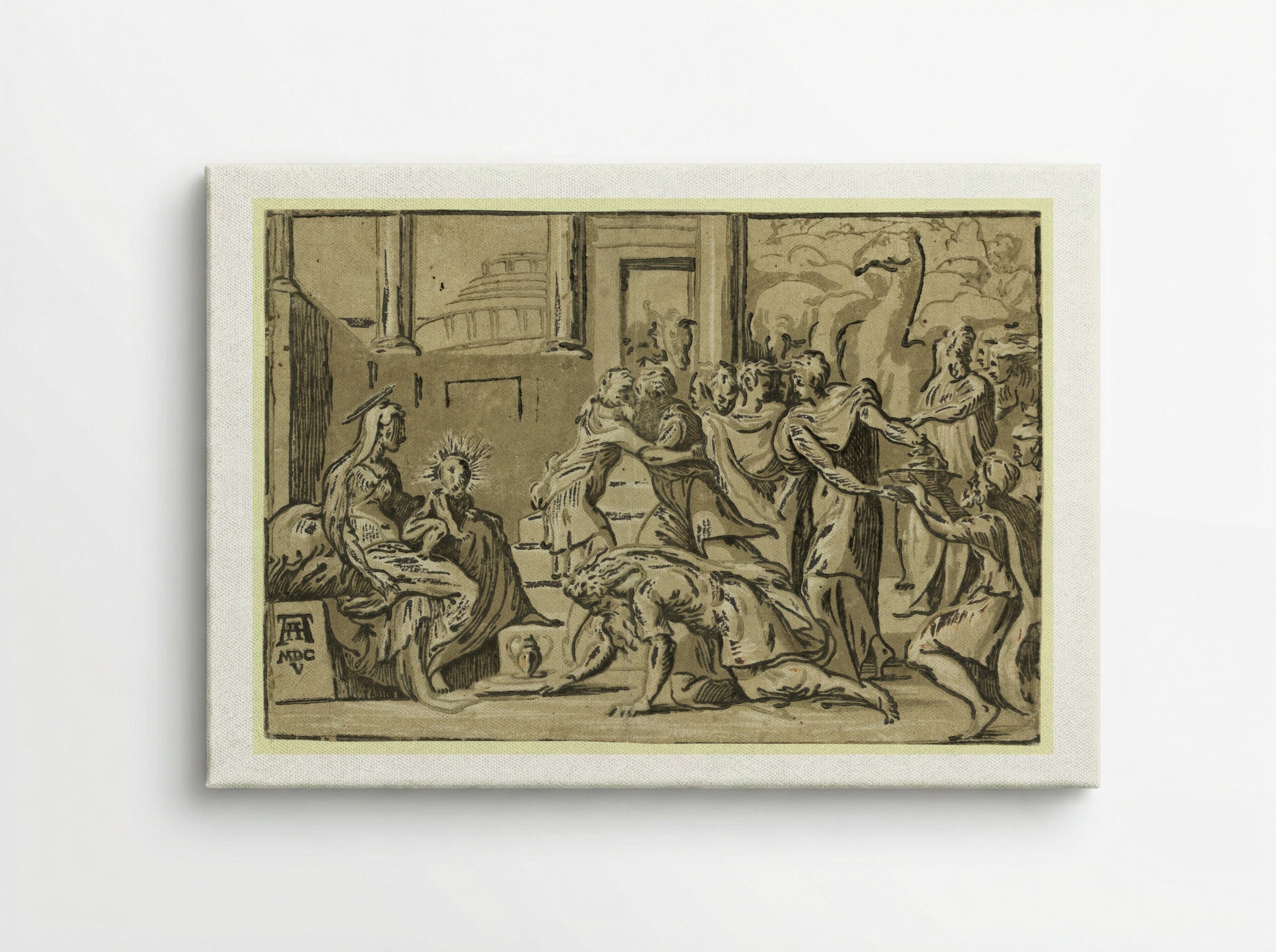 Adoration of the Magi - Andrea Andreani - Canvas